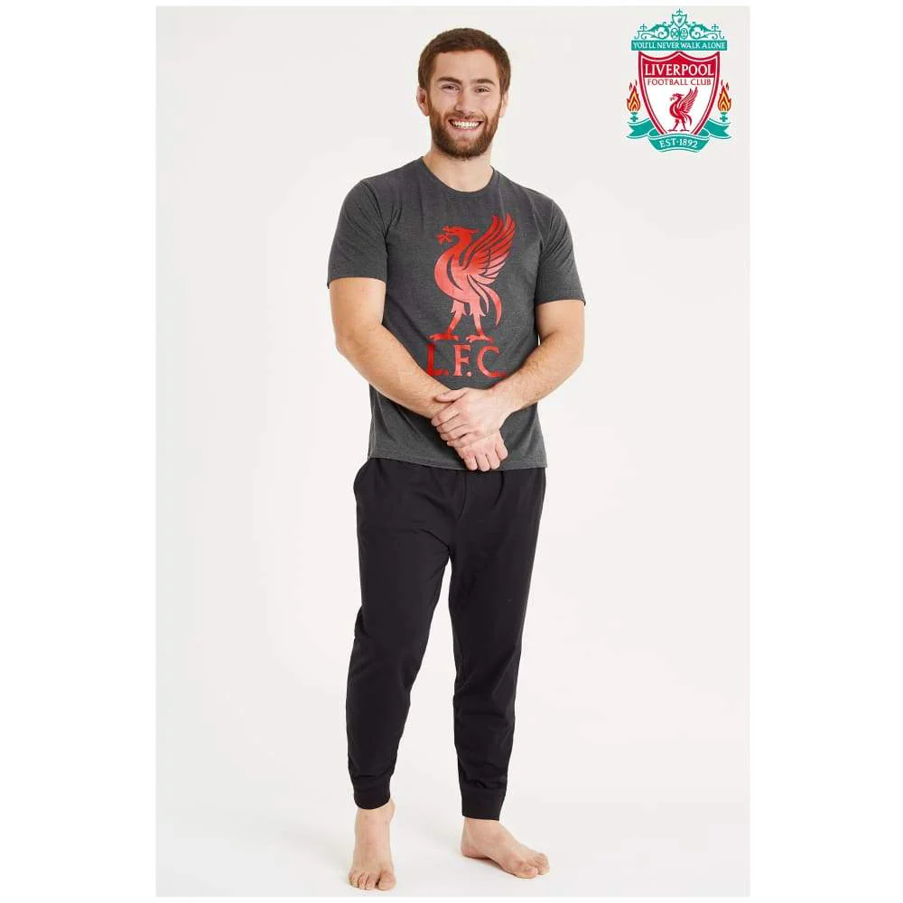 Liverpool F.C. Mens Pyjamas Set, Long Cotton Pjs, Official Football Gifts - Image 6