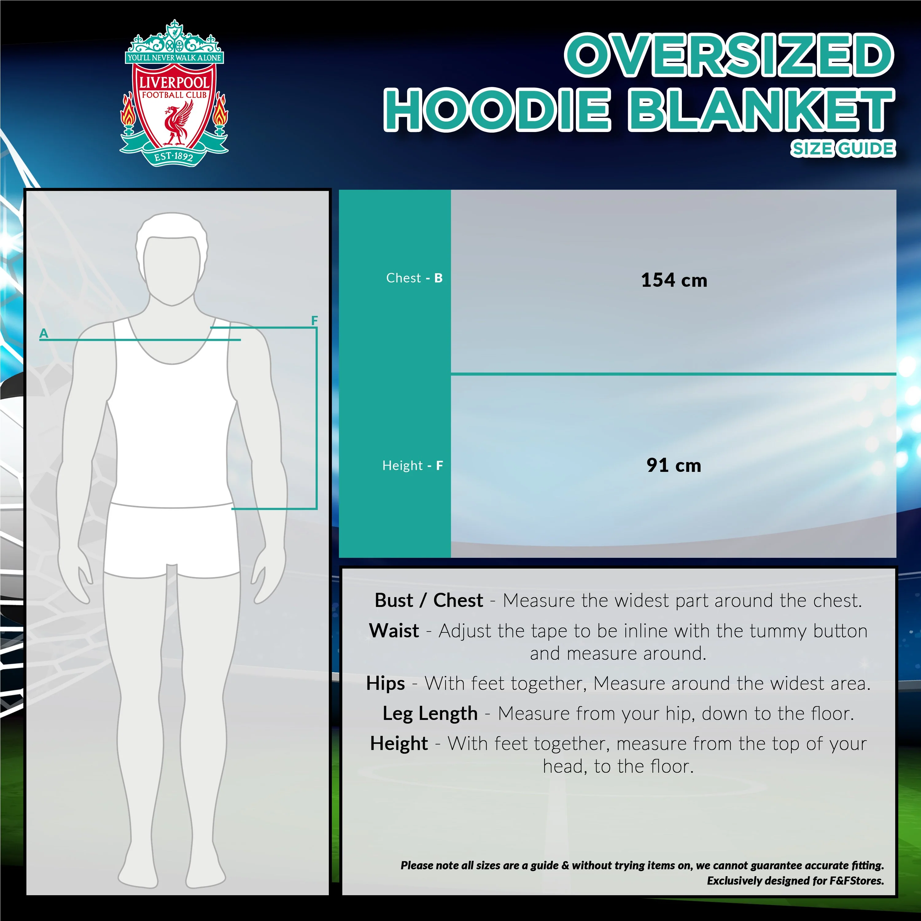 Liverpool F.C. Oversized Red Hoodie Blanket For Men, Official Football Gifts - Image 7