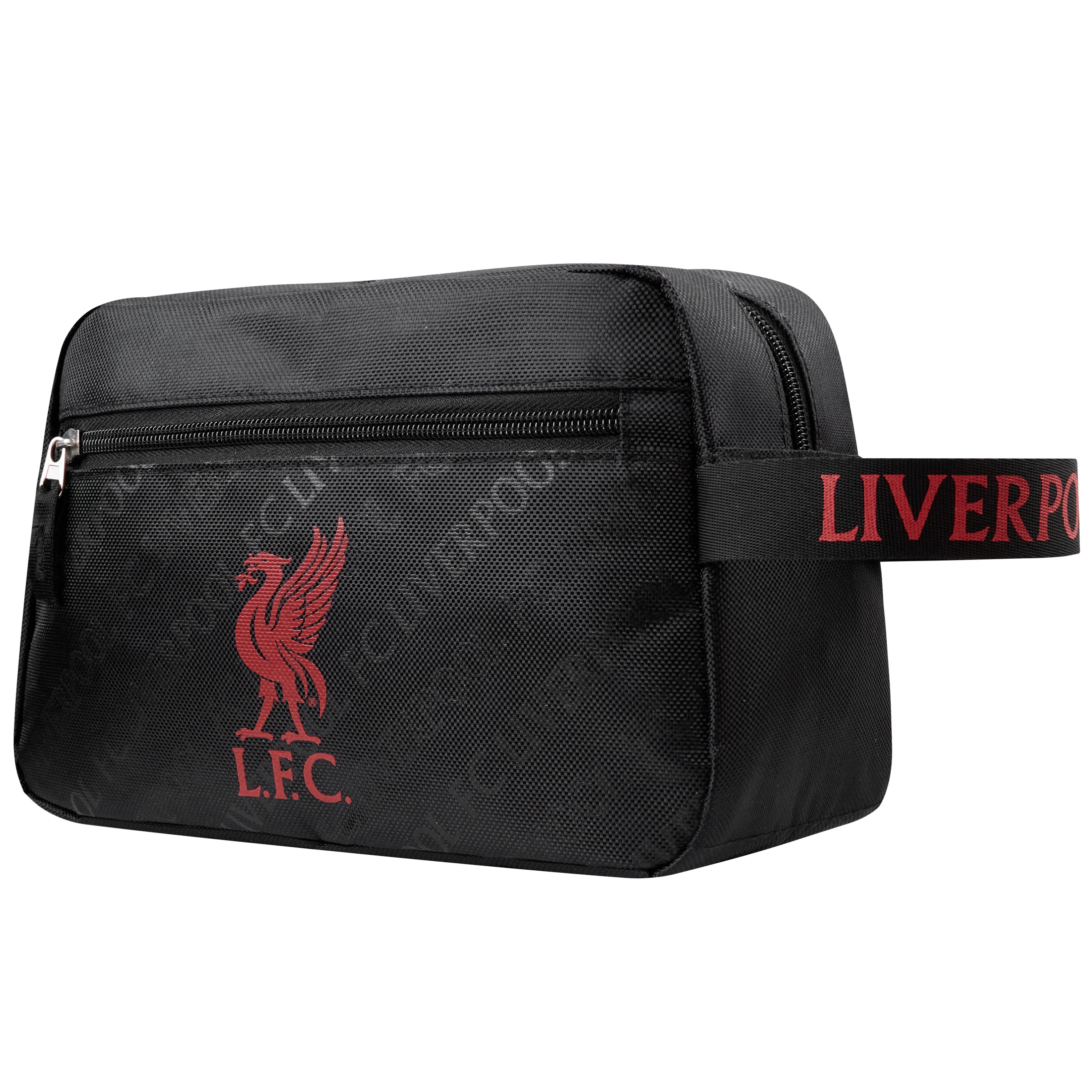 Liverpool F.C. Toiletry Bags for Men, Hanging Travel Wash Bag with Zipped Pockets