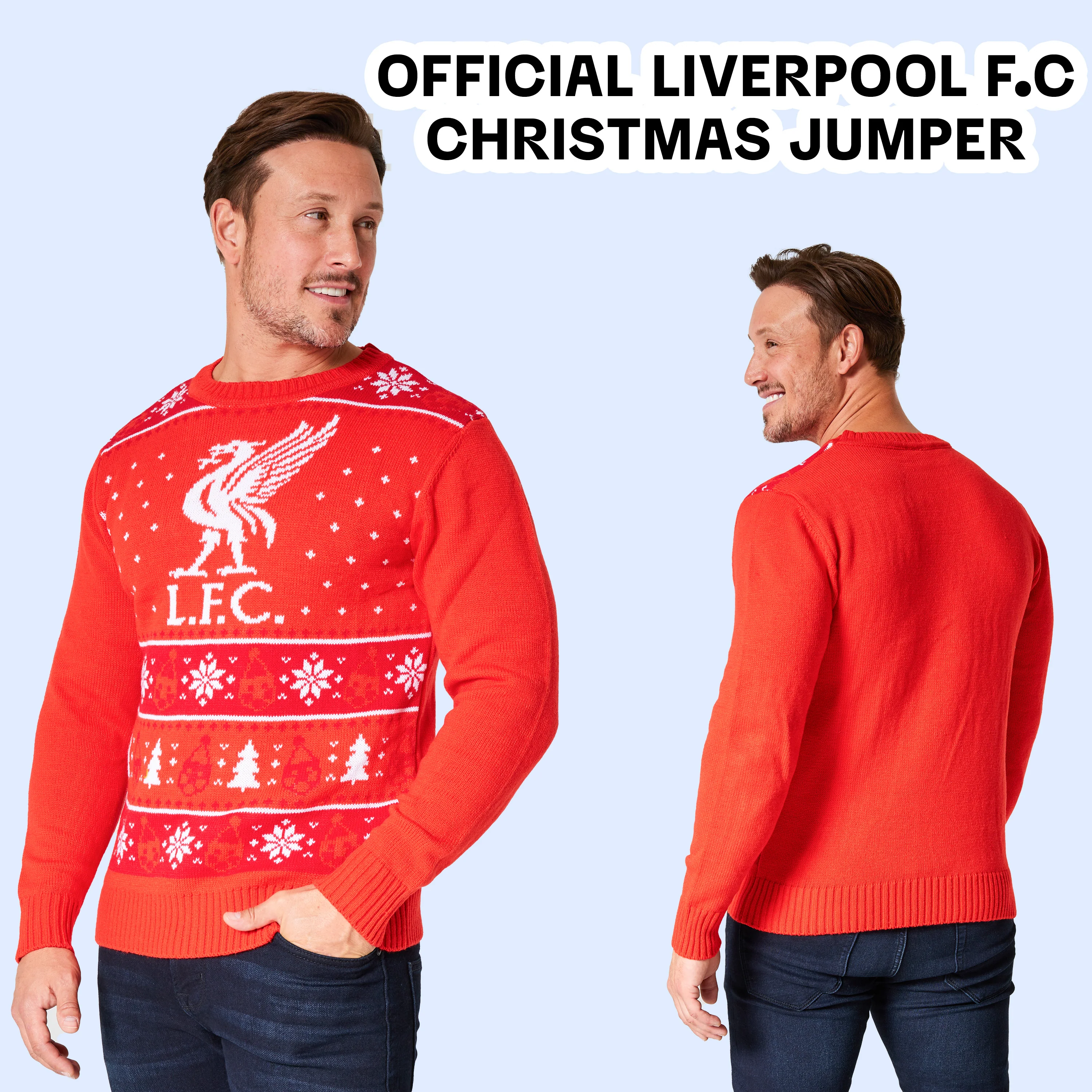 Liverpool FC Christmas Jumpers for Men & Teenagers - Image 4