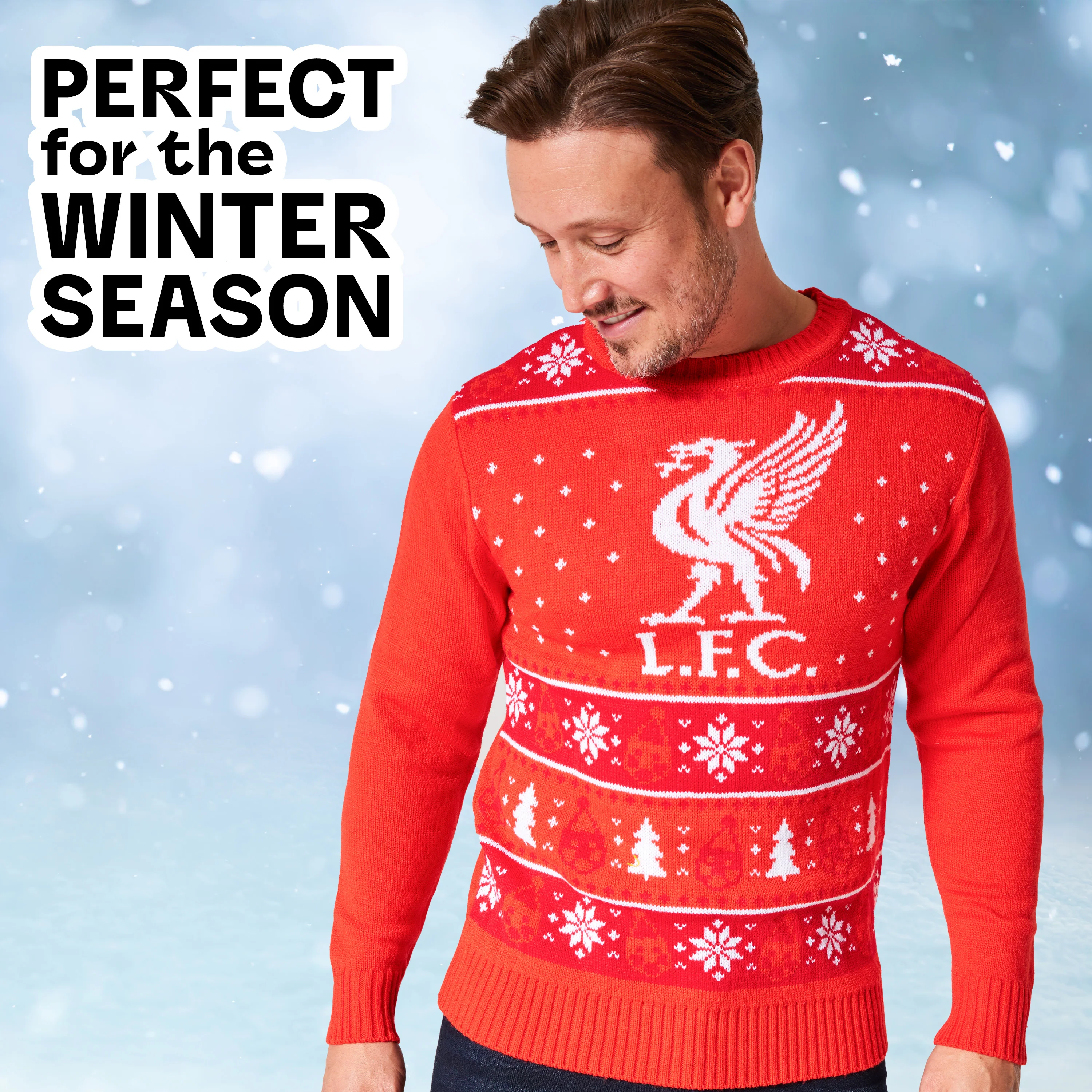 Liverpool FC Christmas Jumpers for Men & Teenagers - Image 5