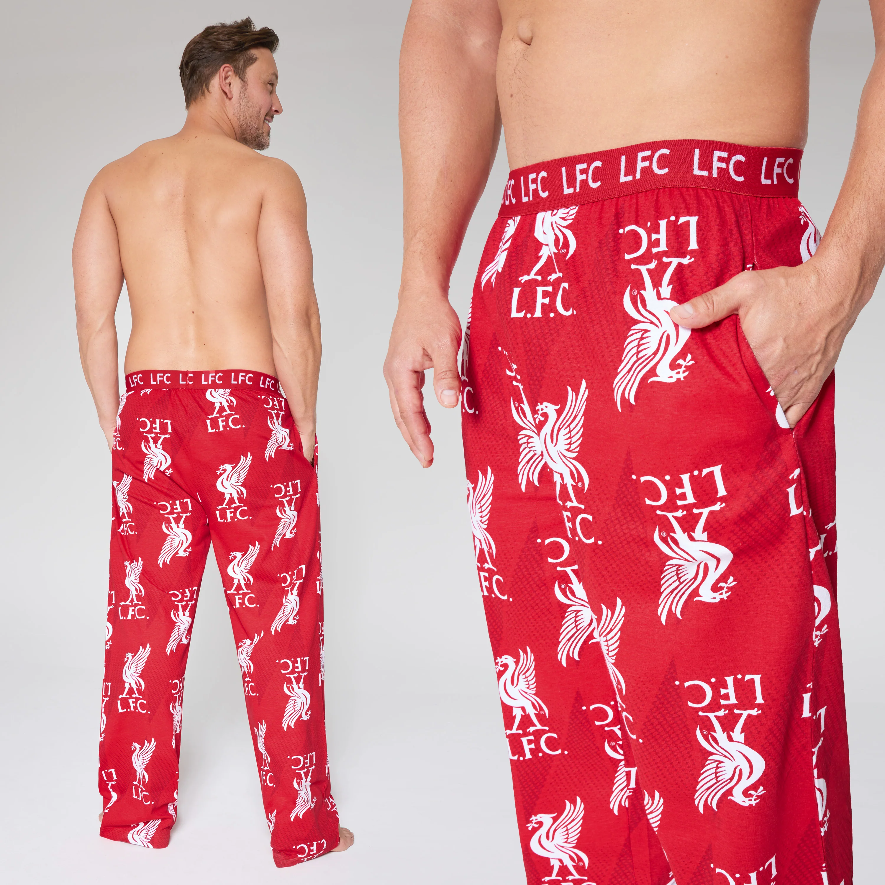 Liverpool FC Mens Pyjama Bottoms - Comfy Nightwear Pyjama Bottoms for Men - Image 4
