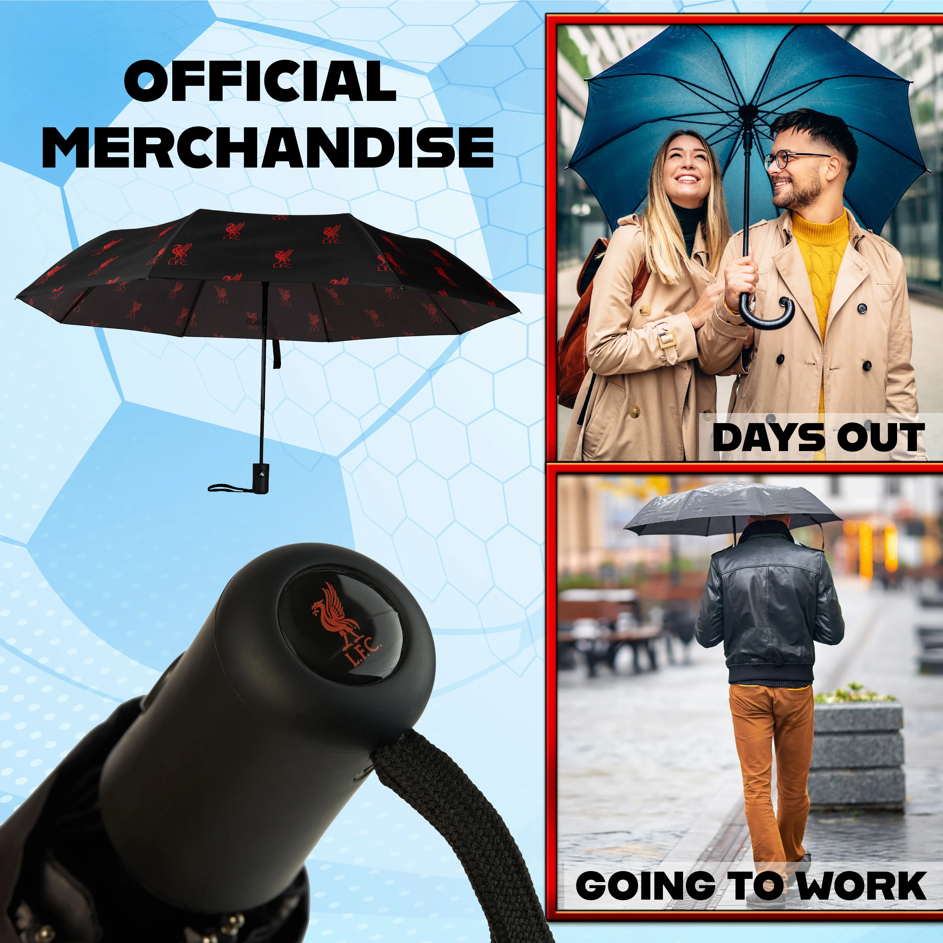 Liverpool FC Umbrella for Adults and Teens - Image 3