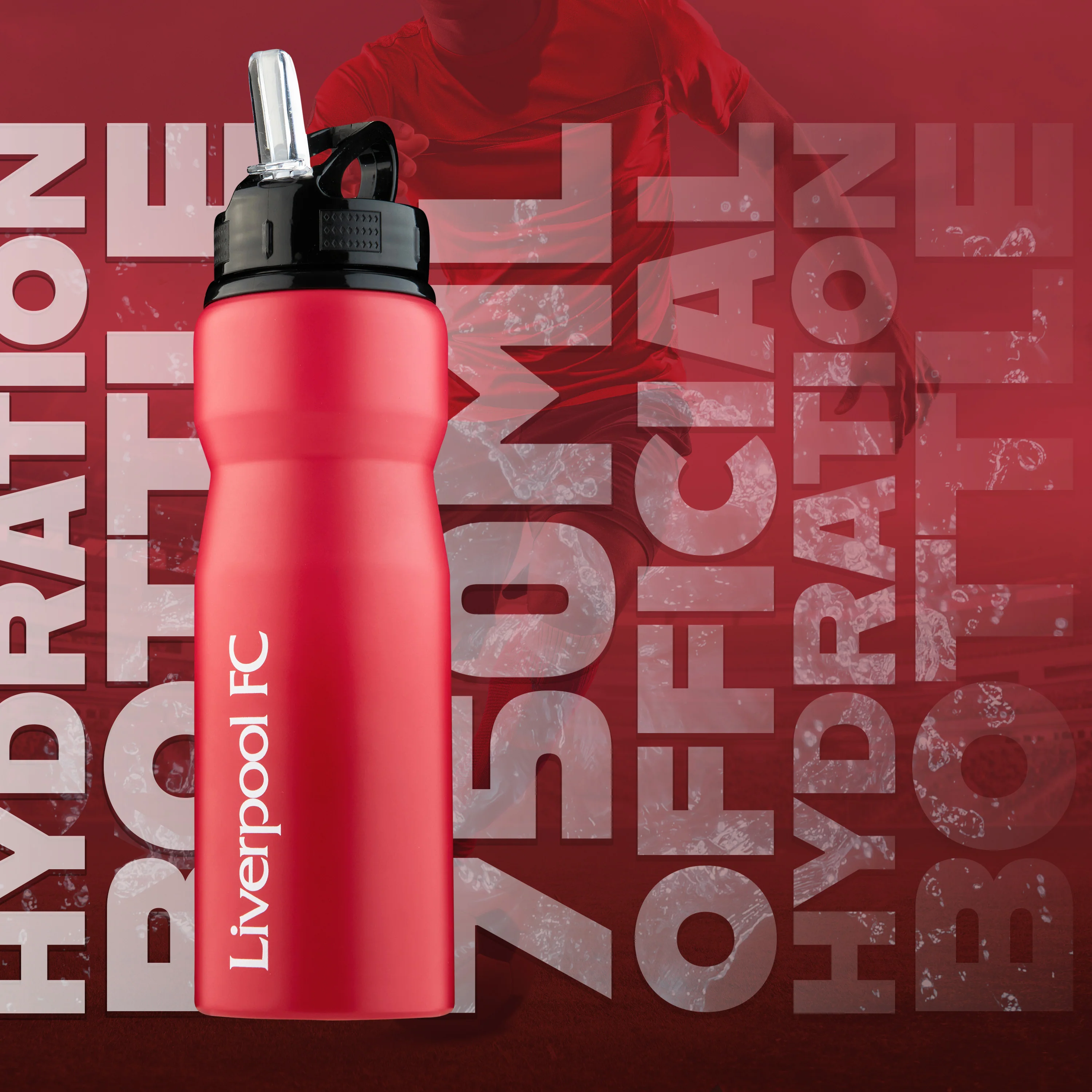 Liverpool FC Water Bottle with Straw - Metal Water Bottle for Football Fans Sports Work School Gym Liverpool Gifts for Men - Image 3