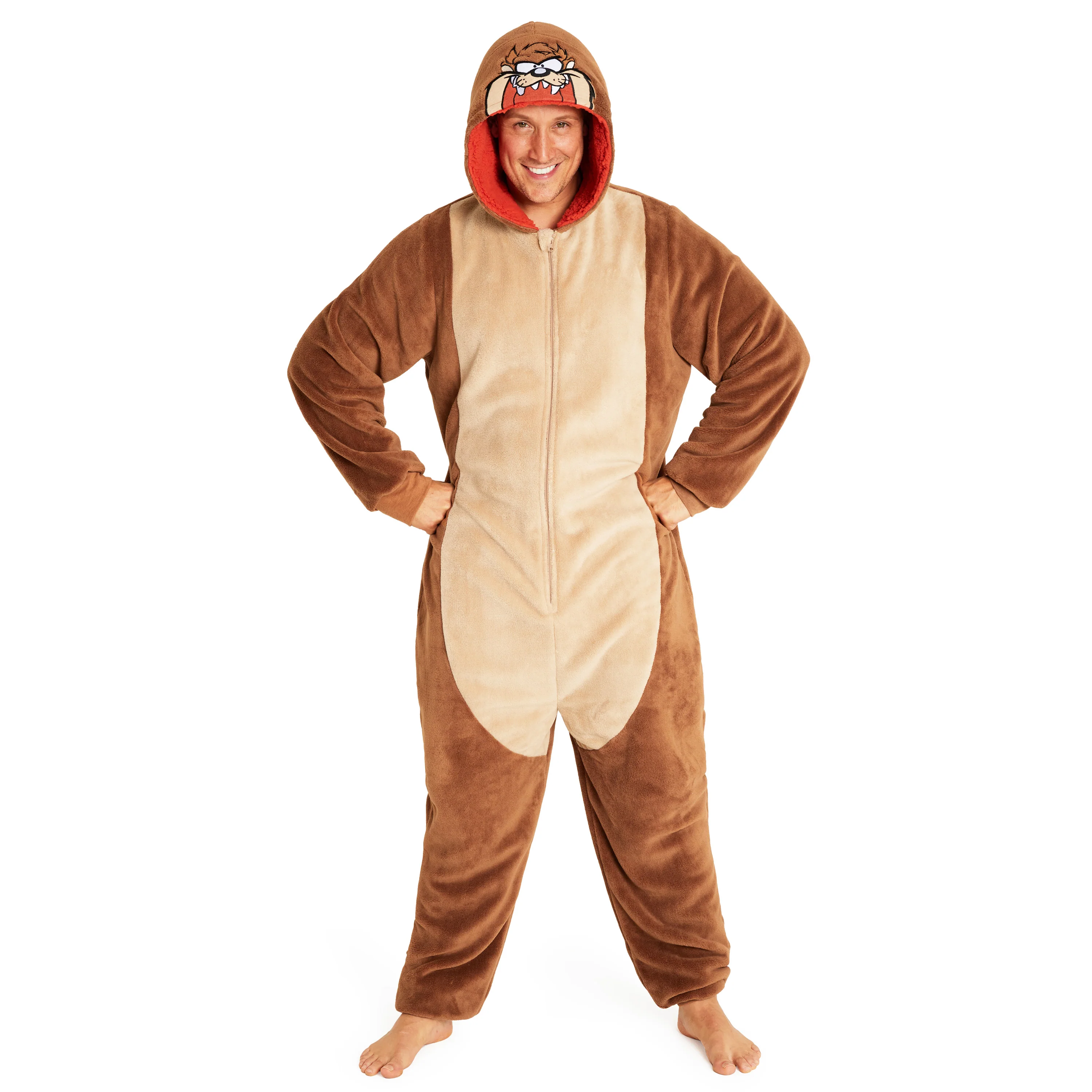 LOONEY TUNES Adult Onesie for Men - Taz