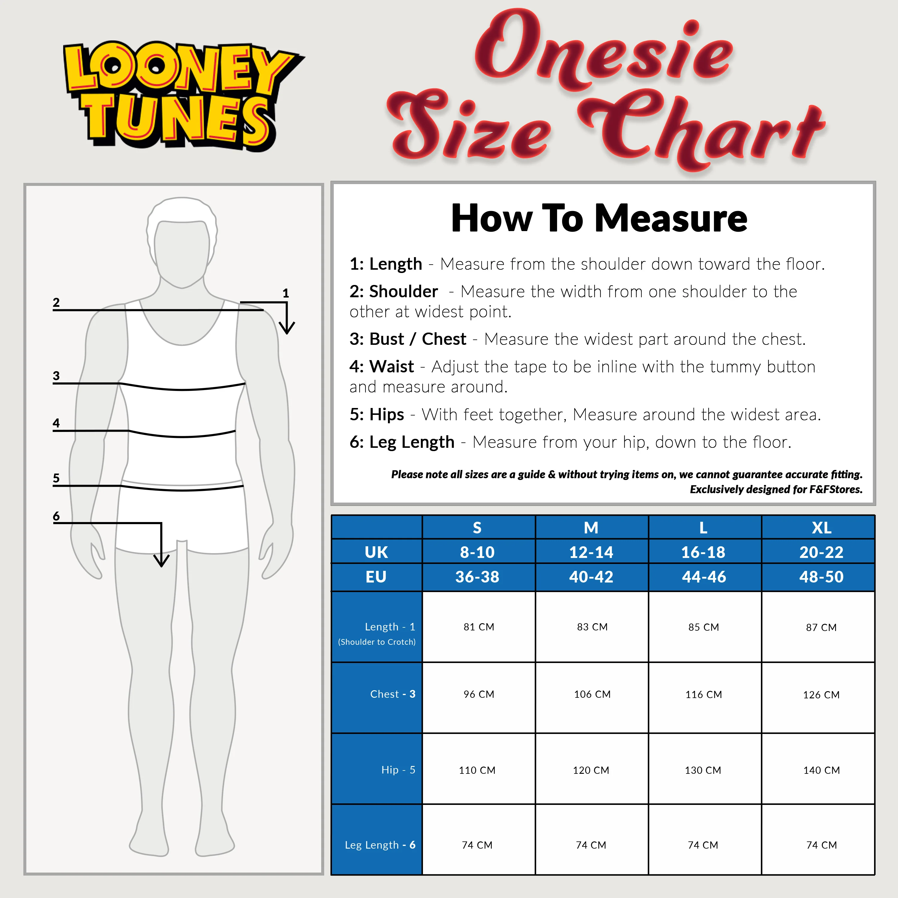 LOONEY TUNES Adult Onesie for Men - Taz - Image 6