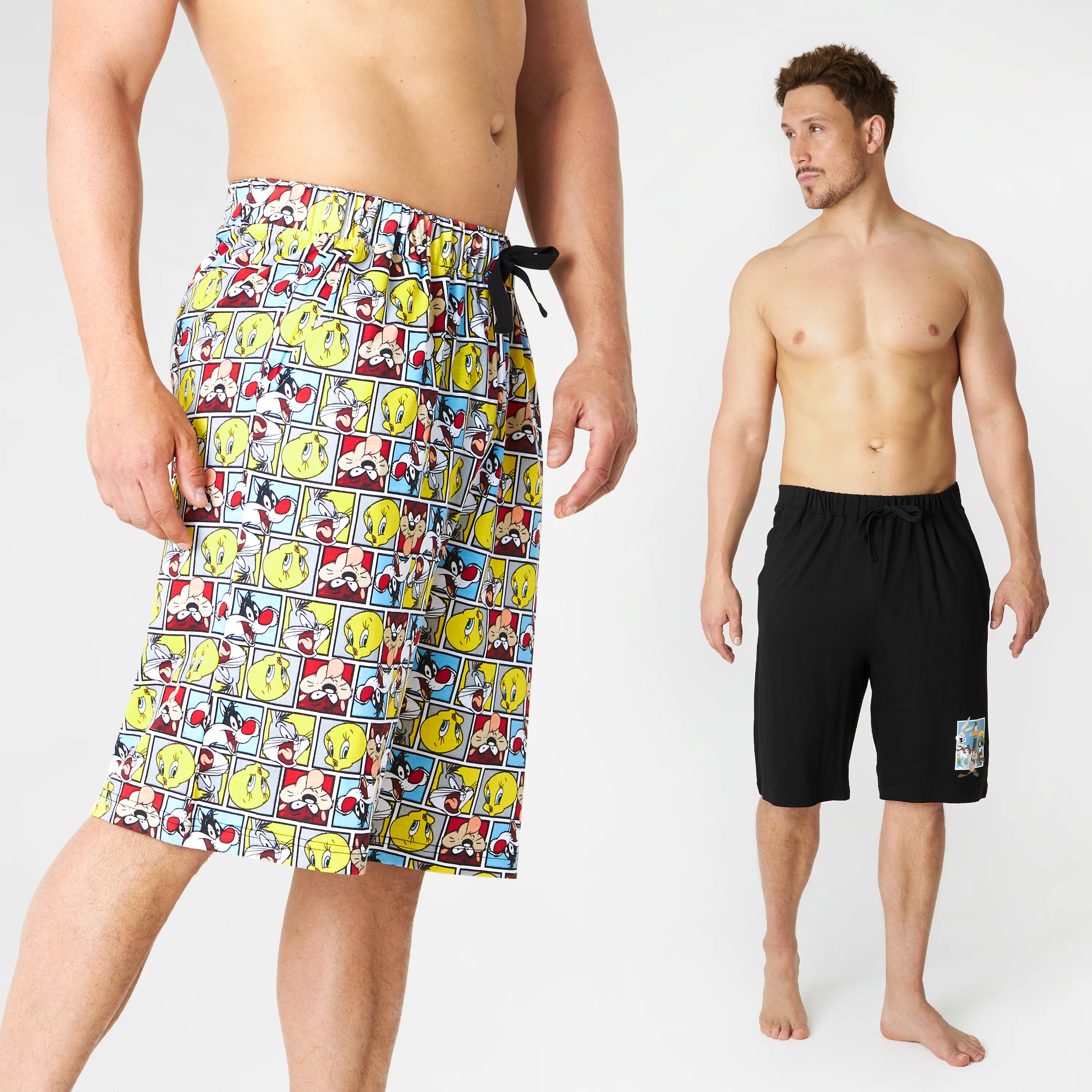 Looney Tunes Mens Shorts, 2 Pack Cotton Lounge Shorts, Summer Clothes For Men - Image 5