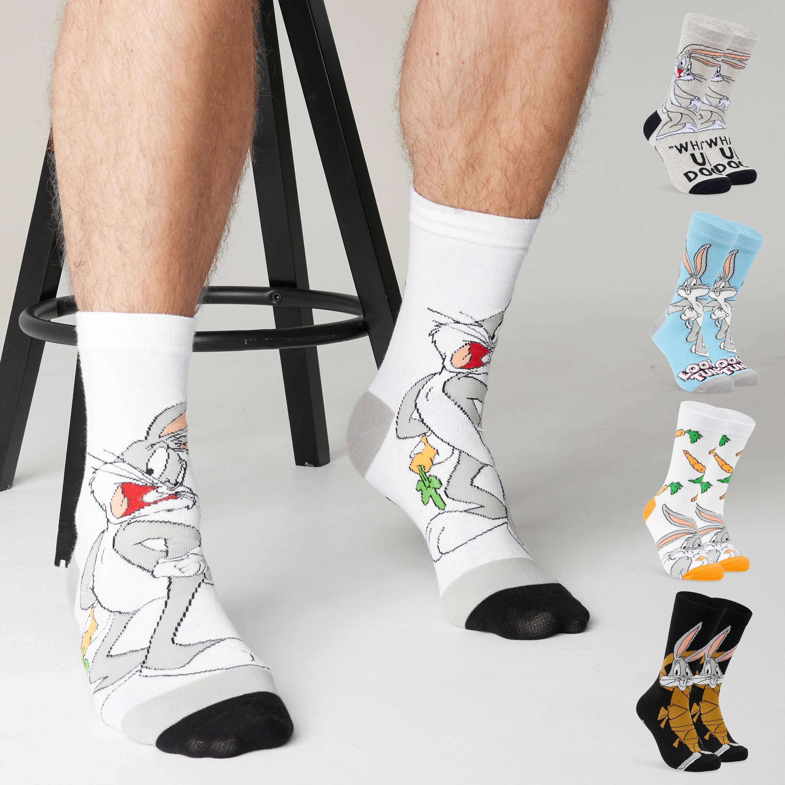 LOONEY TUNES Mens Socks - Pack of 5 Crew Socks for Men - Image 6