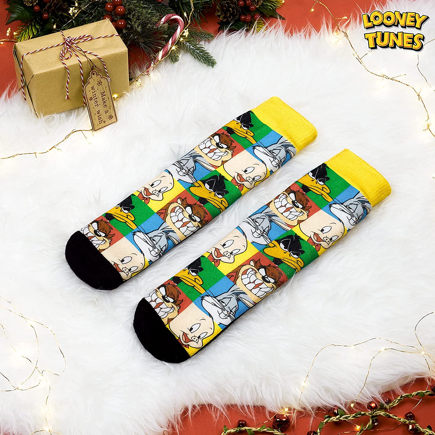 Looney Tunes Slipper Socks for Ladies, Multicoloured Slipper Socks for Women - Image 2