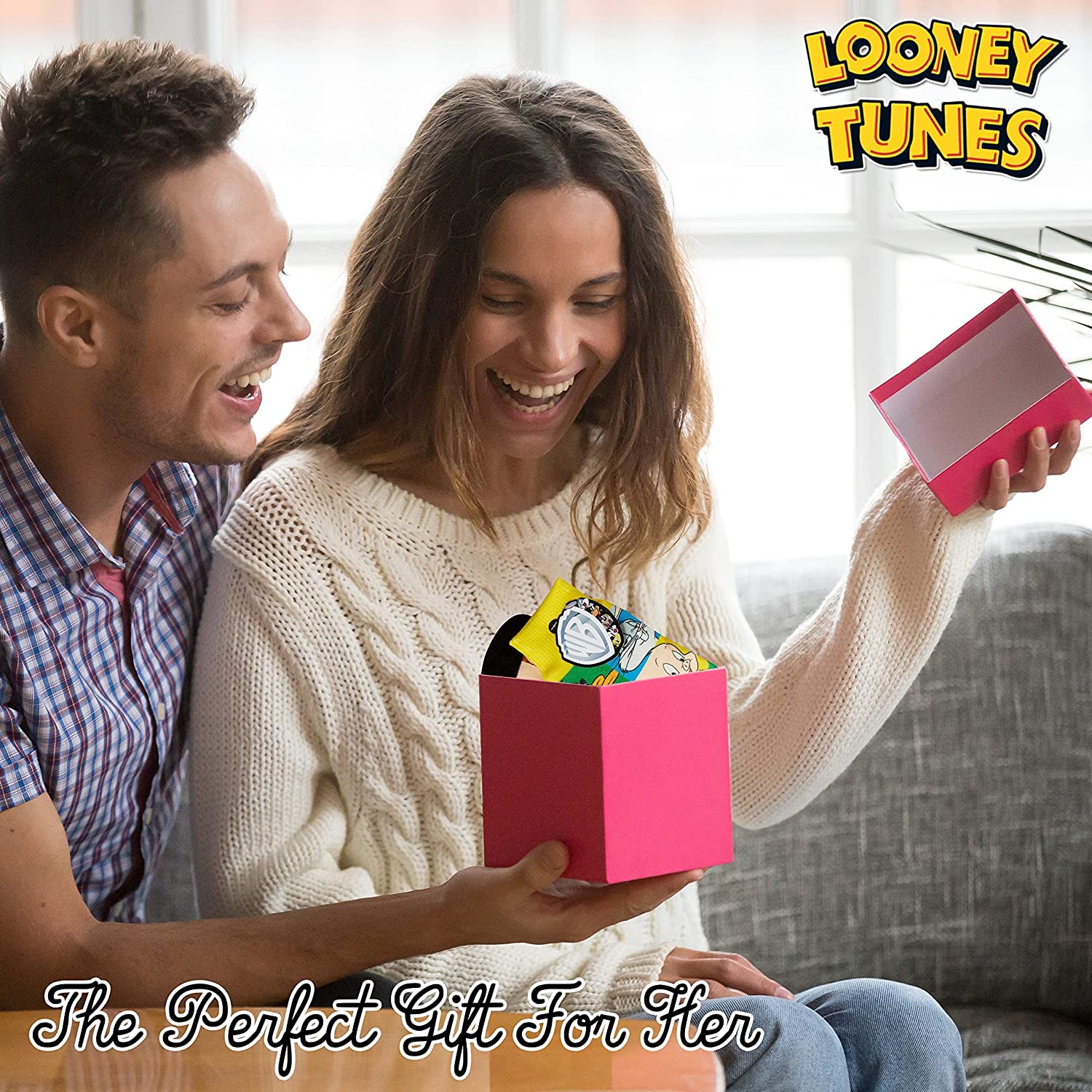 Looney Tunes Slipper Socks for Ladies, Multicoloured Slipper Socks for Women - Image 7