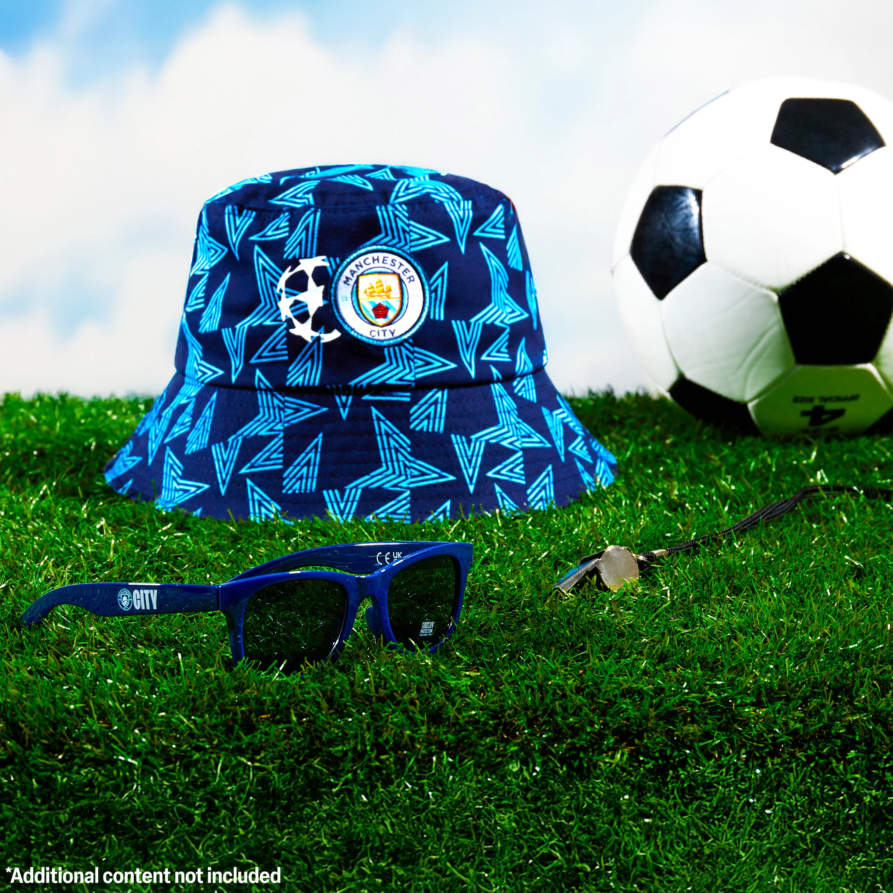 MANCHESTER CITY F.C. Bucket Hat and Kids Sunglasses Set Summer Sun Hat 100% UV - Image 6