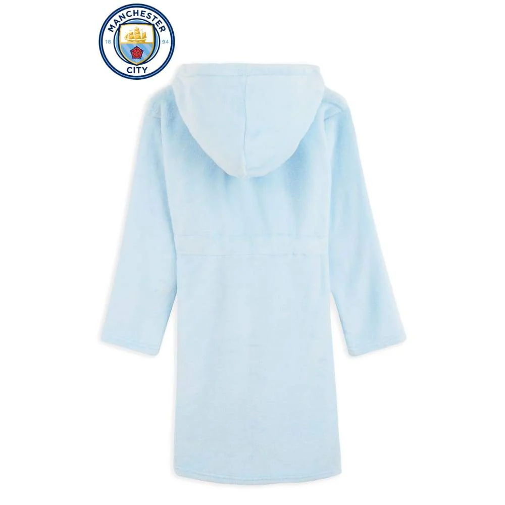 Manchester City F.C. Boys Dressing Gown, Kids Hooded Robe, Football Gifts - Image 7