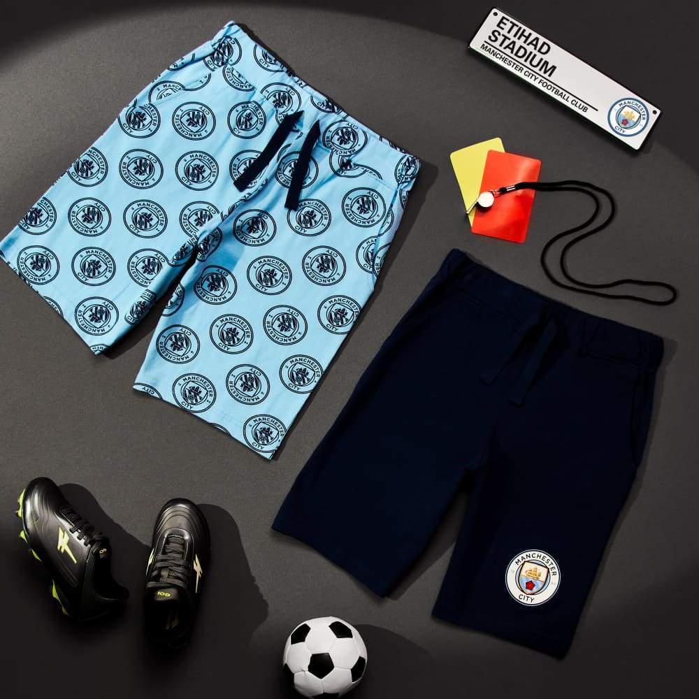 Manchester City F.C. Boys Shorts, 2-Pack PE Shorts, Football Gifts Kids Clothes - Image 6
