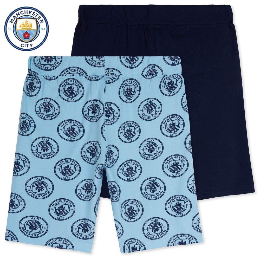 Manchester City F.C. Boys Shorts, 2-Pack PE Shorts, Football Gifts Kids Clothes - Image 7