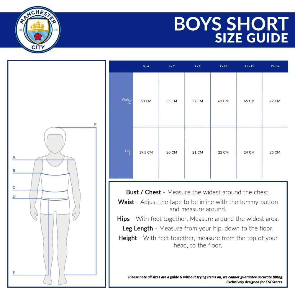 Manchester City F.C. Boys Shorts, 2-Pack PE Shorts, Football Gifts Kids Clothes - Image 8