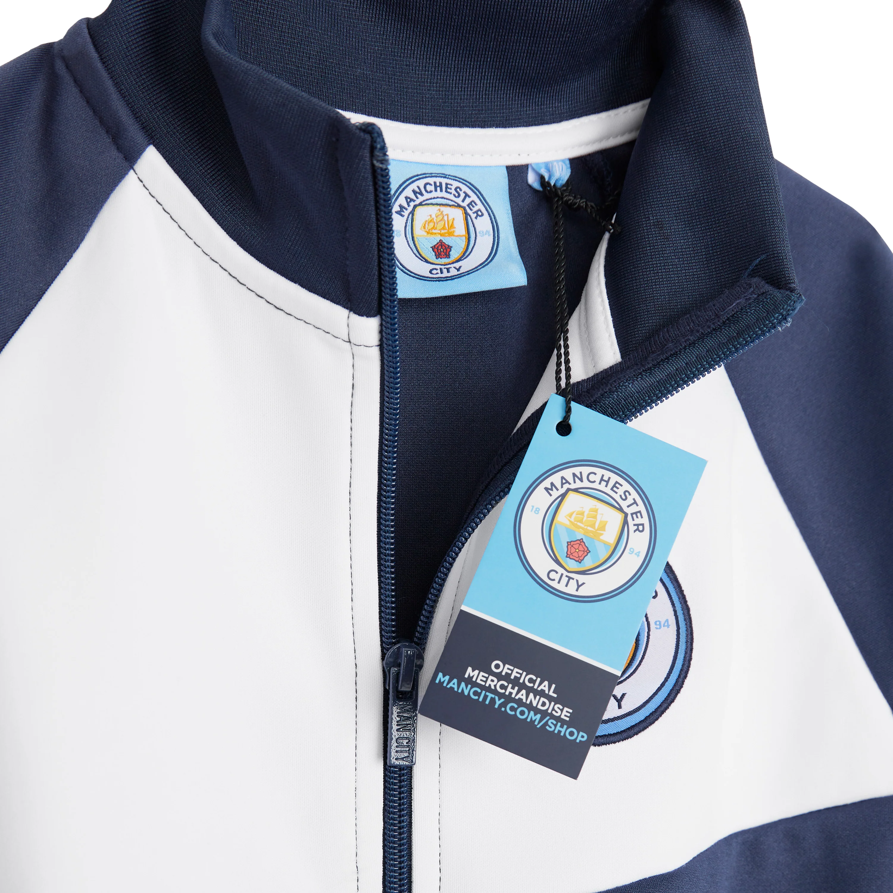 Manchester City F.C. Boys Zip Up Track Jacket with Pockets - Image 5