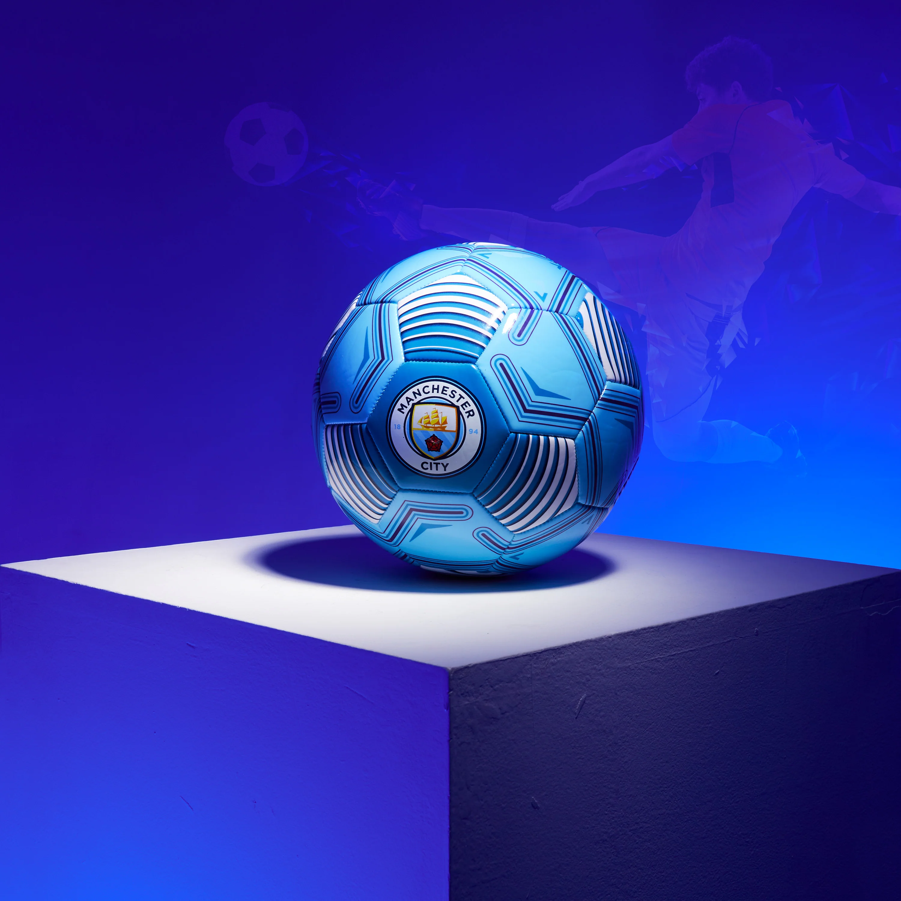 MANCHESTER CITY F.C. Football Soccer Ball for Adults Teenagers Kids Training Football Size 5 Man City Merchandise - Image 2