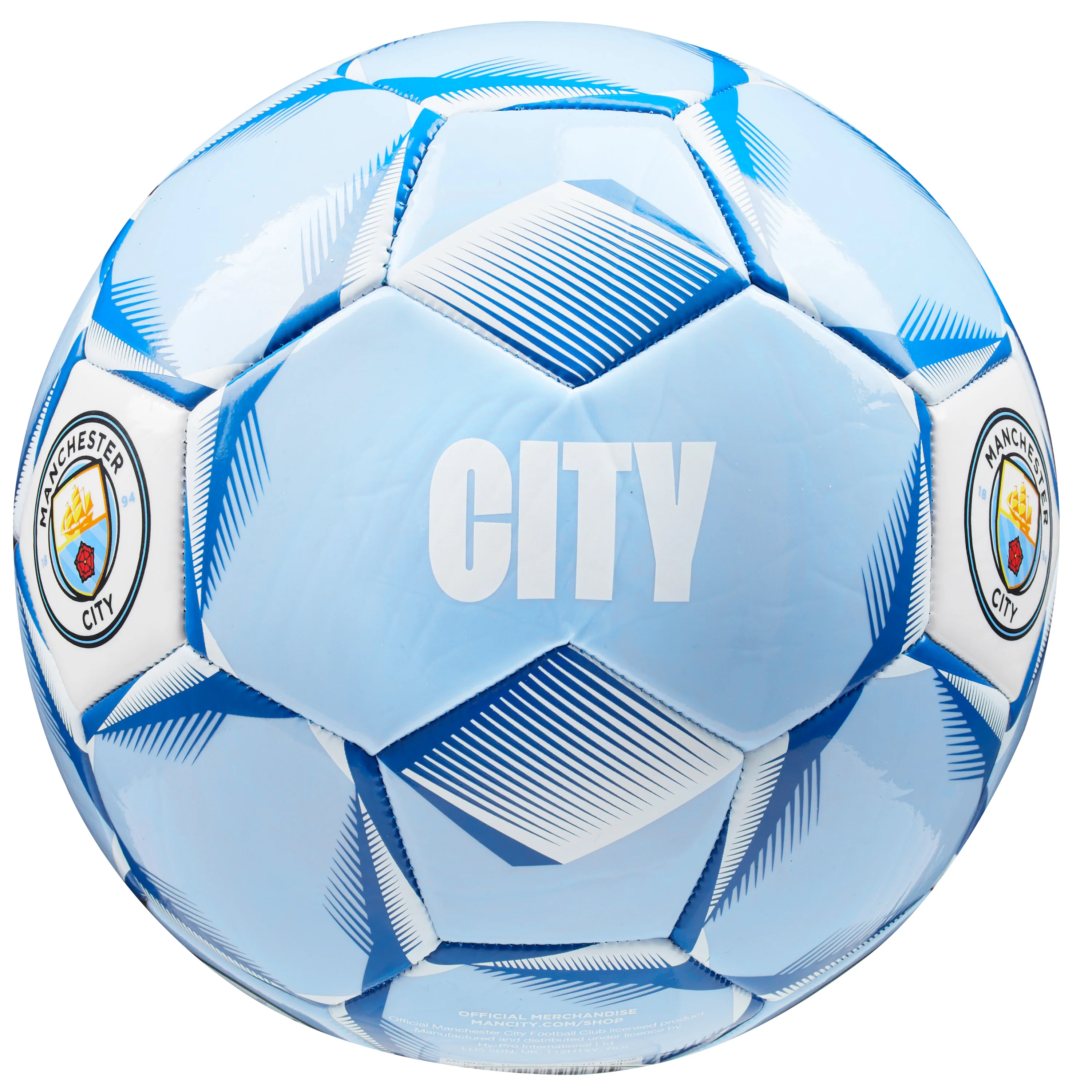 Manchester City F.C. Football Soccer Ball for Adults & Teenagers - Size 3