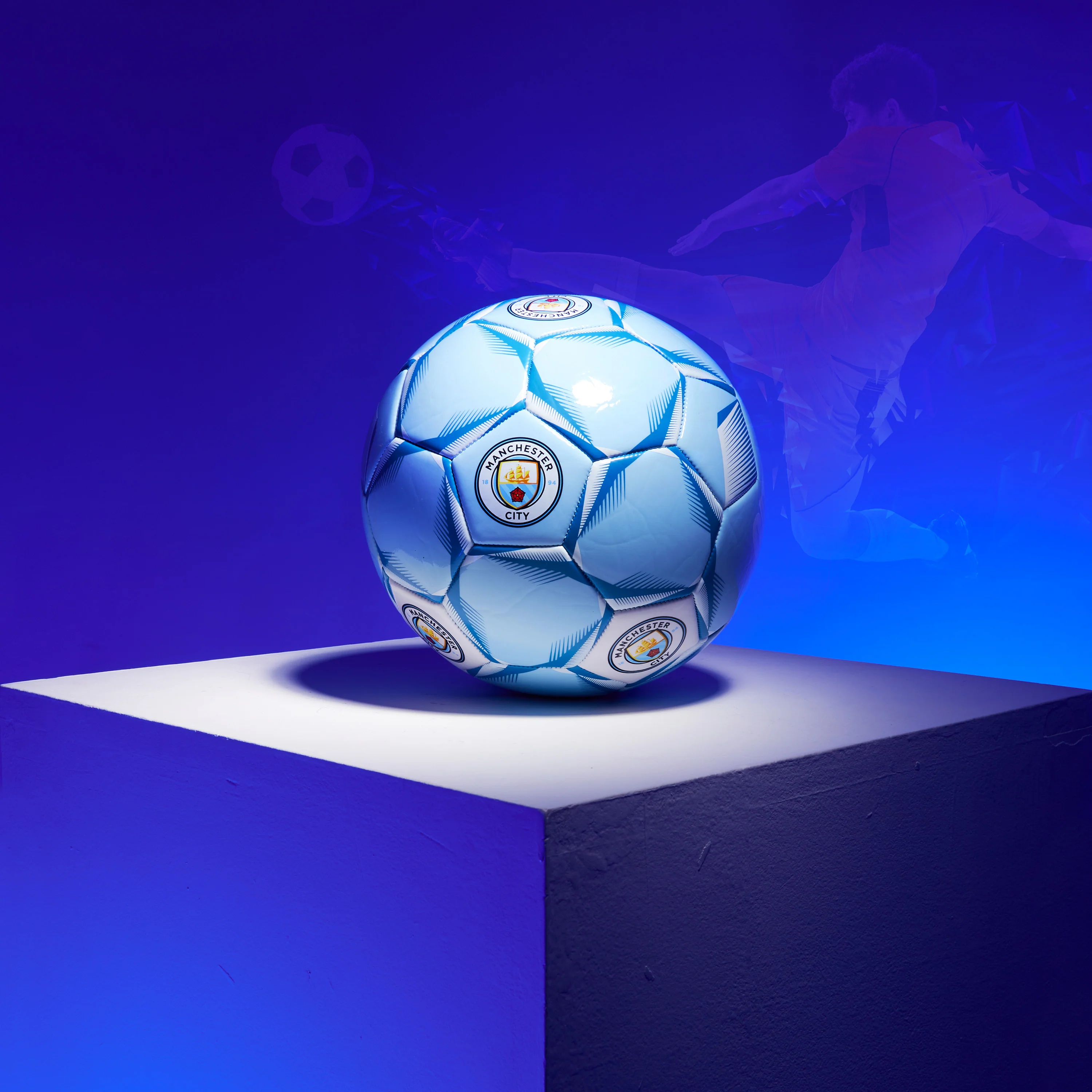 Manchester City F.C. Football Soccer Ball for Adults & Teenagers - Size 4 - Image 2