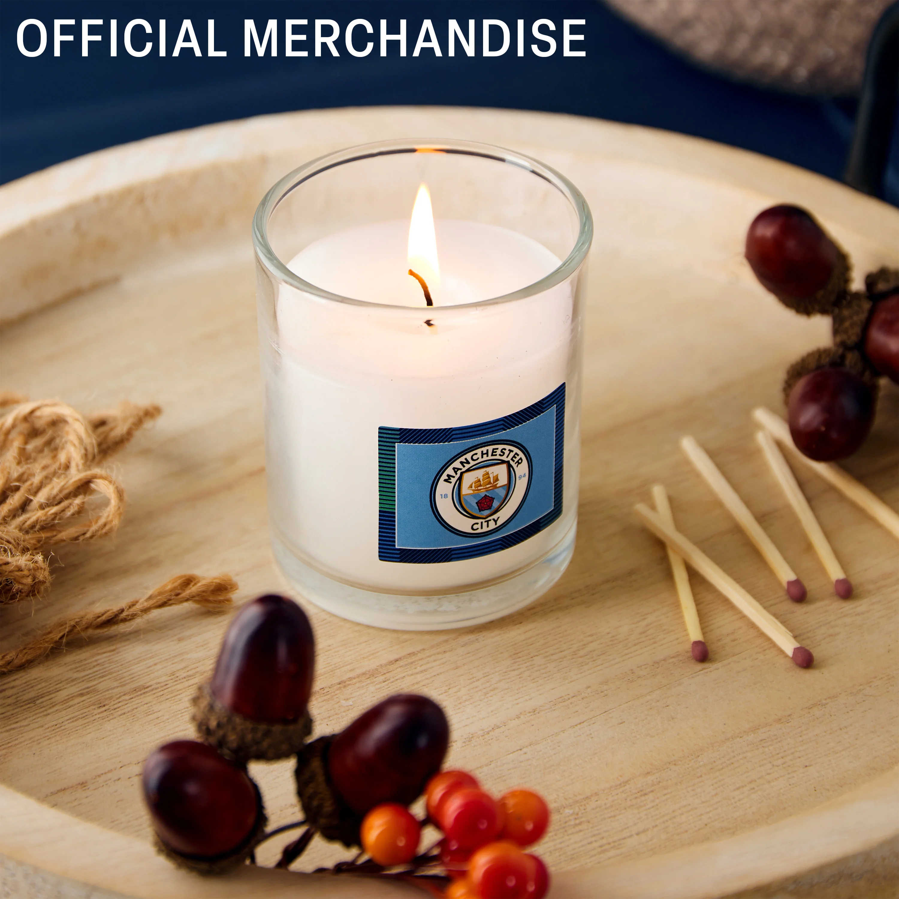 Manchester City F.C.Jar Candle Unscented - Supporter's Gifts for Men - Image 4