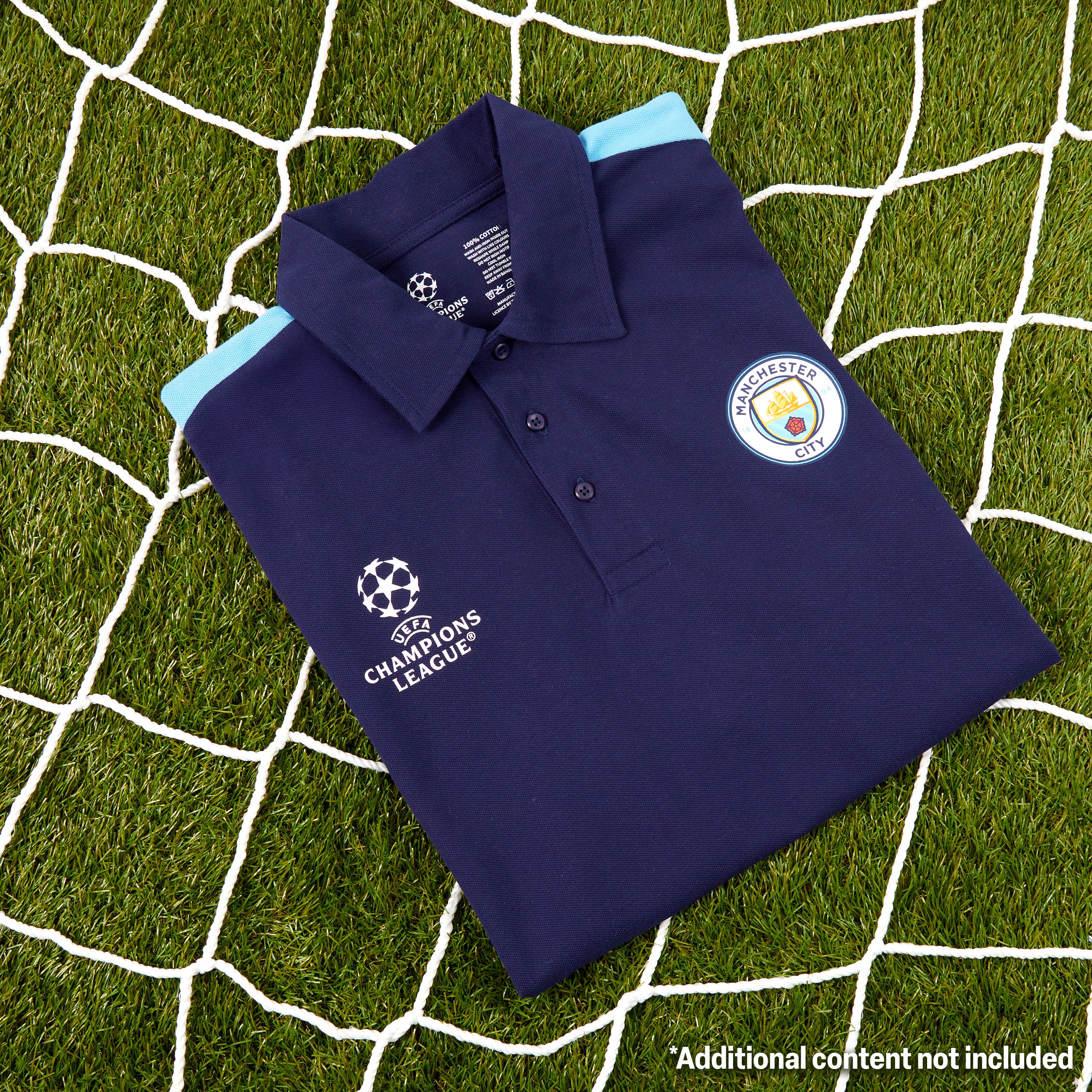 MANCHESTER CITY F.C. Mens Polo Shirt, Short Sleeve Collared T-Shirt Buttoned - Image 5