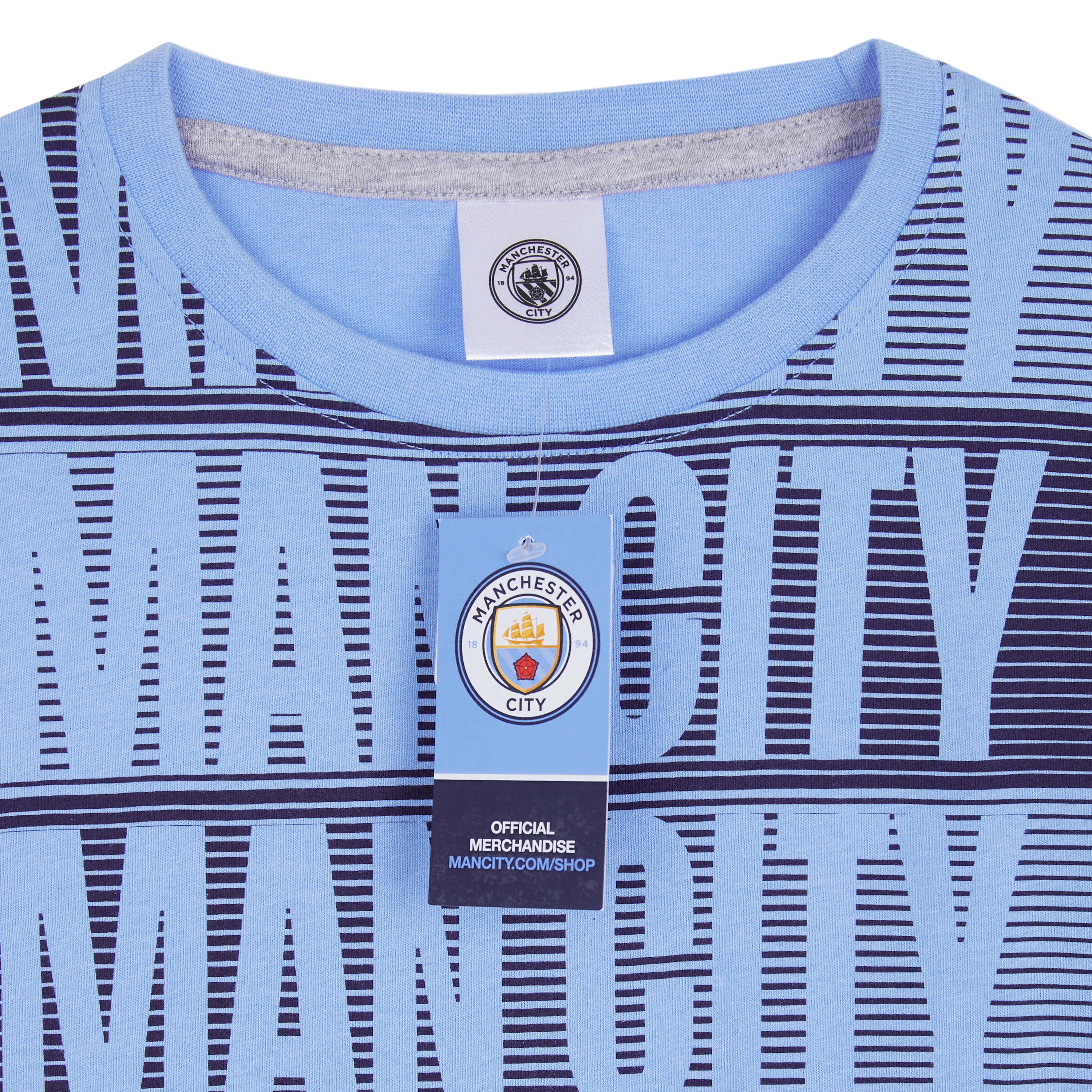 MANCHESTER CITY FC Boys Pyjamas Set - Nightwear PJs for Kids Teenagers Loungewear - Image 4