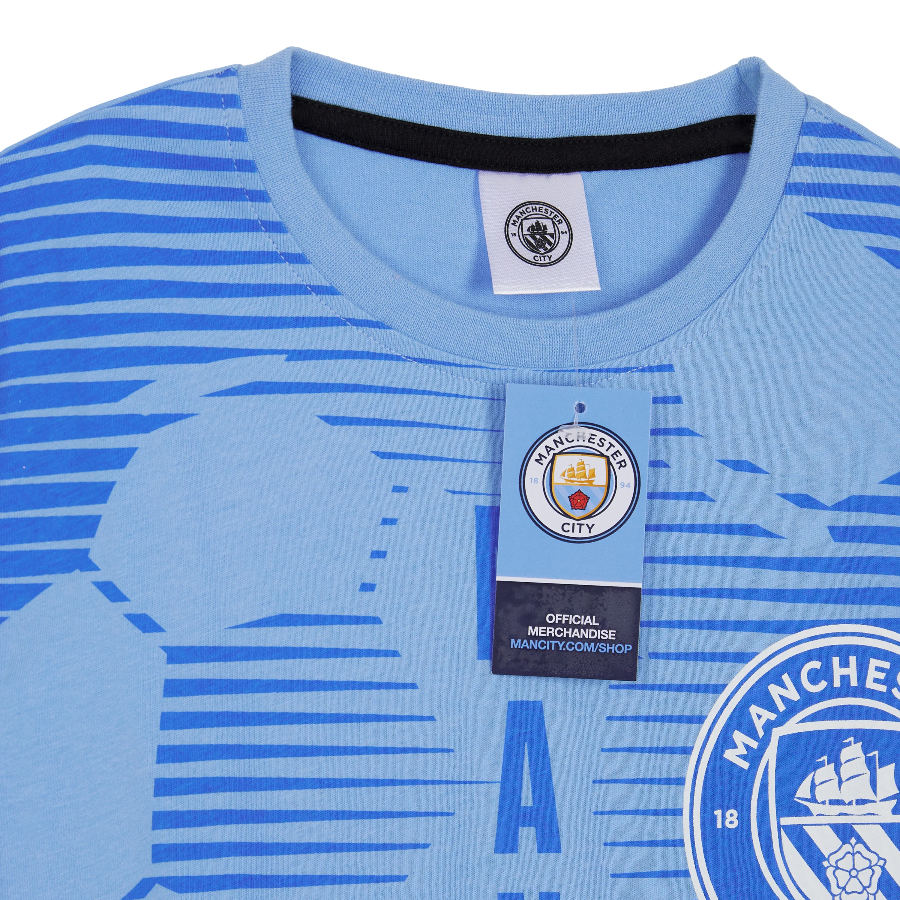 MANCHESTER CITY FC Boys Pyjamas Set - Nightwear PJs for Kids Teenagers Loungewear - Image 4