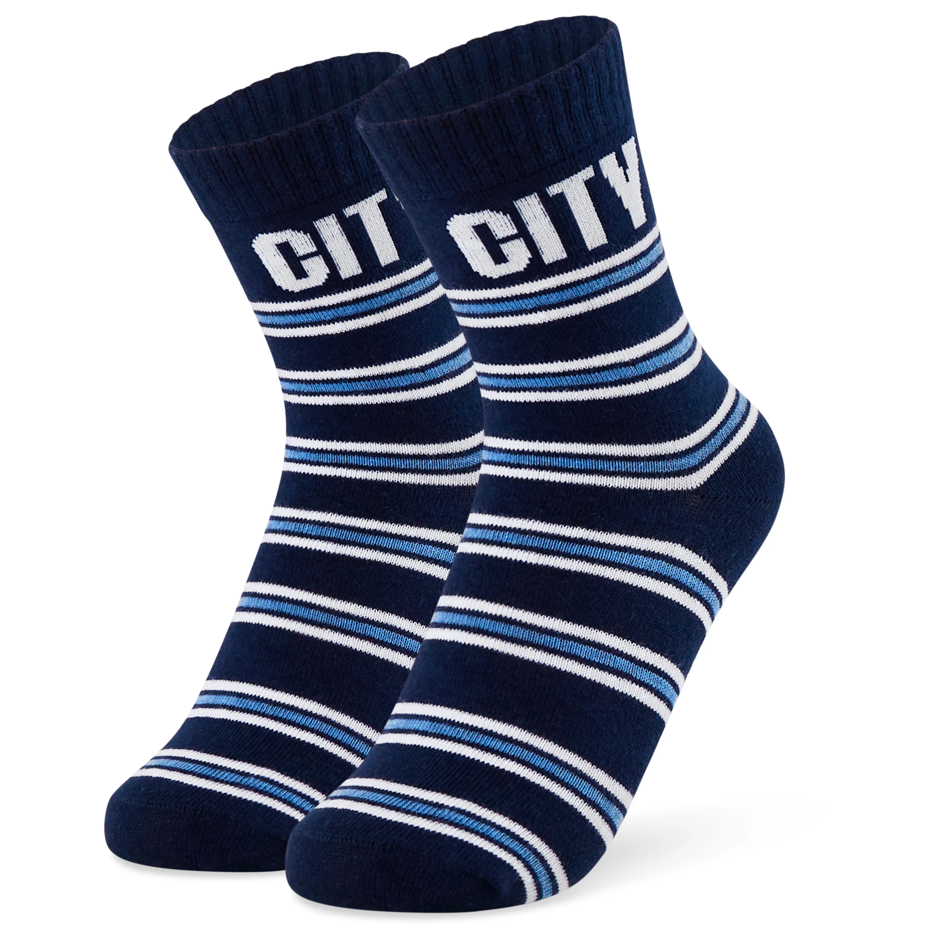 Manchester City FC Boys Socks - Pack of 5 Crew Socks for Boys - Image 5