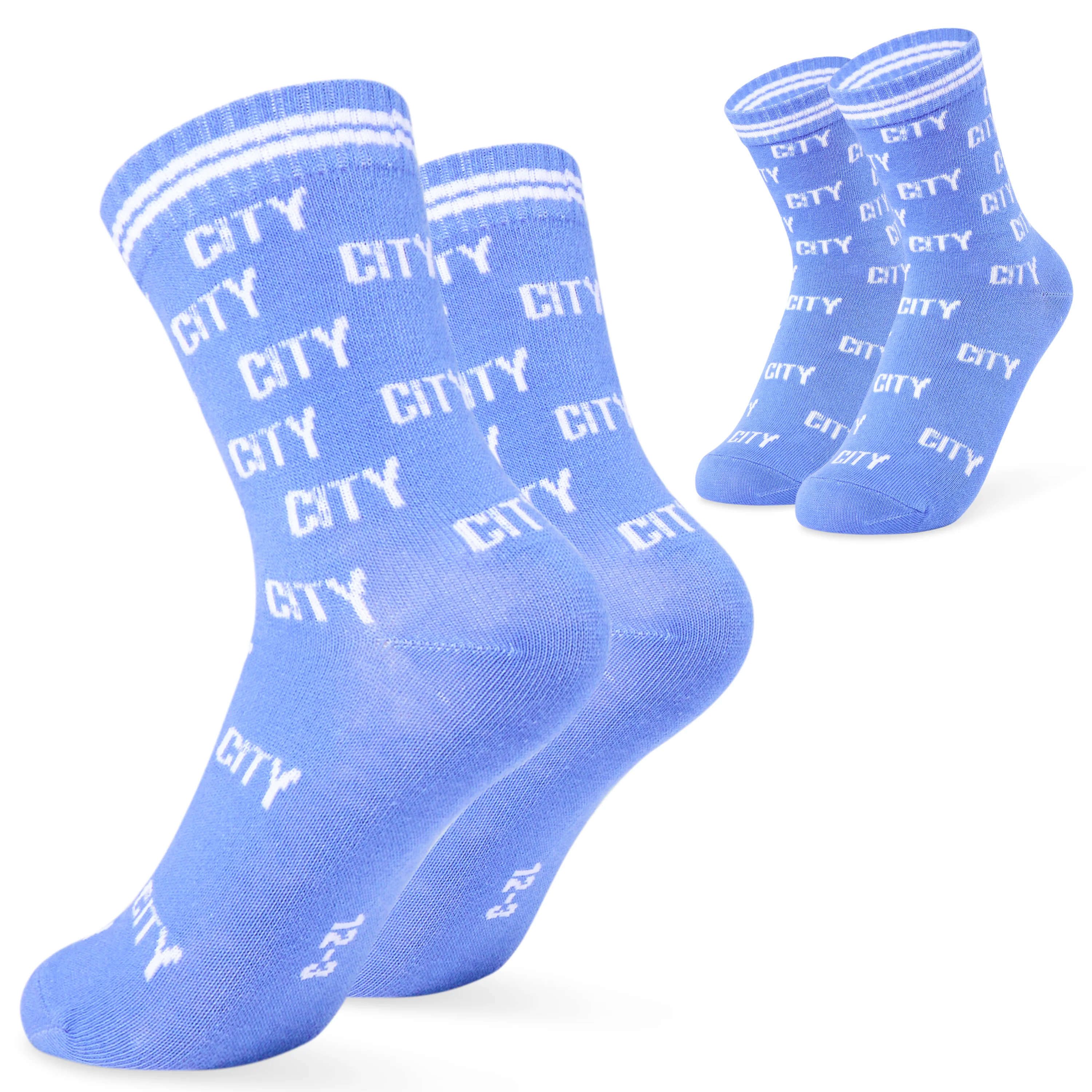 MANCHESTER CITY FC Boys Socks - Pack of 5 Crew Socks for Boys Teenagers - Image 4