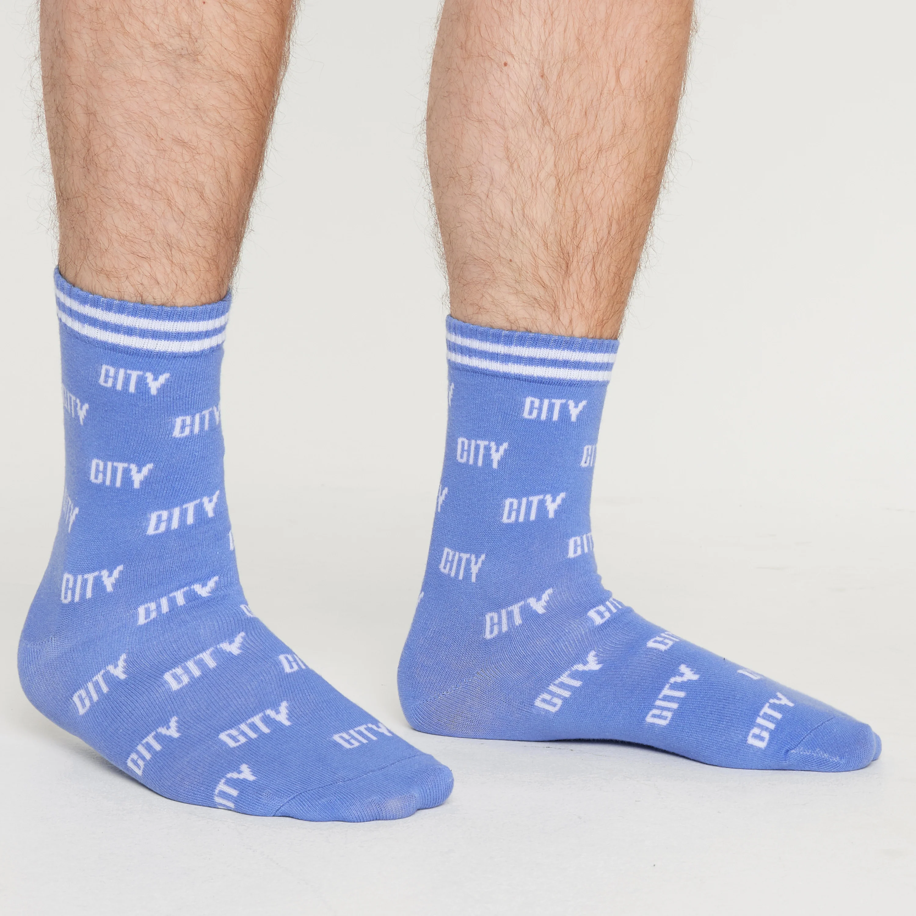 Manchester City FC Mens Socks - Pack of 5 Crew Socks for Men - Image 3