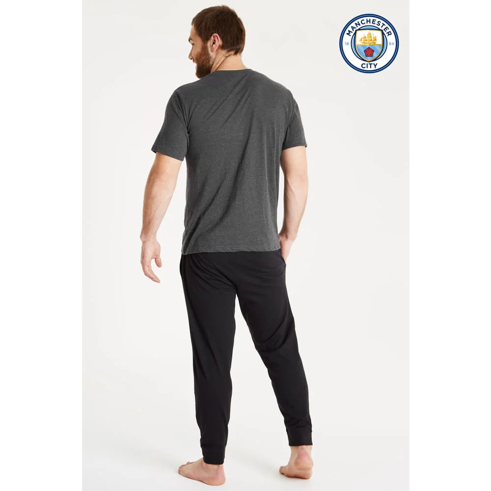 Manchester City Mens Pyjamas Set, Long Cotton Pjs, Men Football Gifts - Image 7
