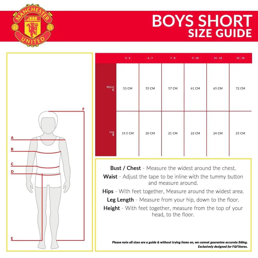 Manchester United F.C. Boys Shorts, 2 Pack for Boys Teenagers - Image 8