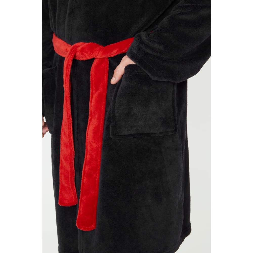 Manchester United F.C. Dressing Gown for Men, Mens Fleece Robe, Football Gifts - Image 6