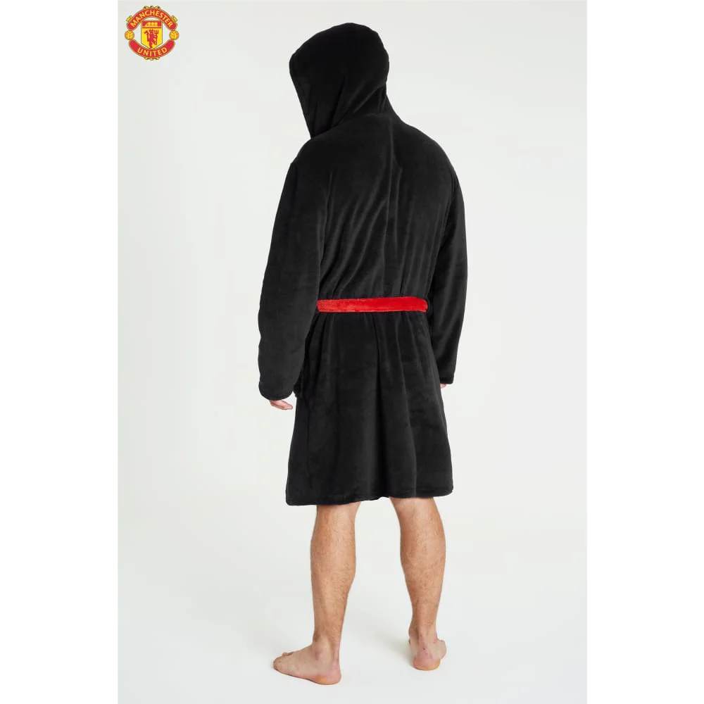 Manchester United F.C. Dressing Gown for Men, Mens Fleece Robe, Football Gifts - Image 7