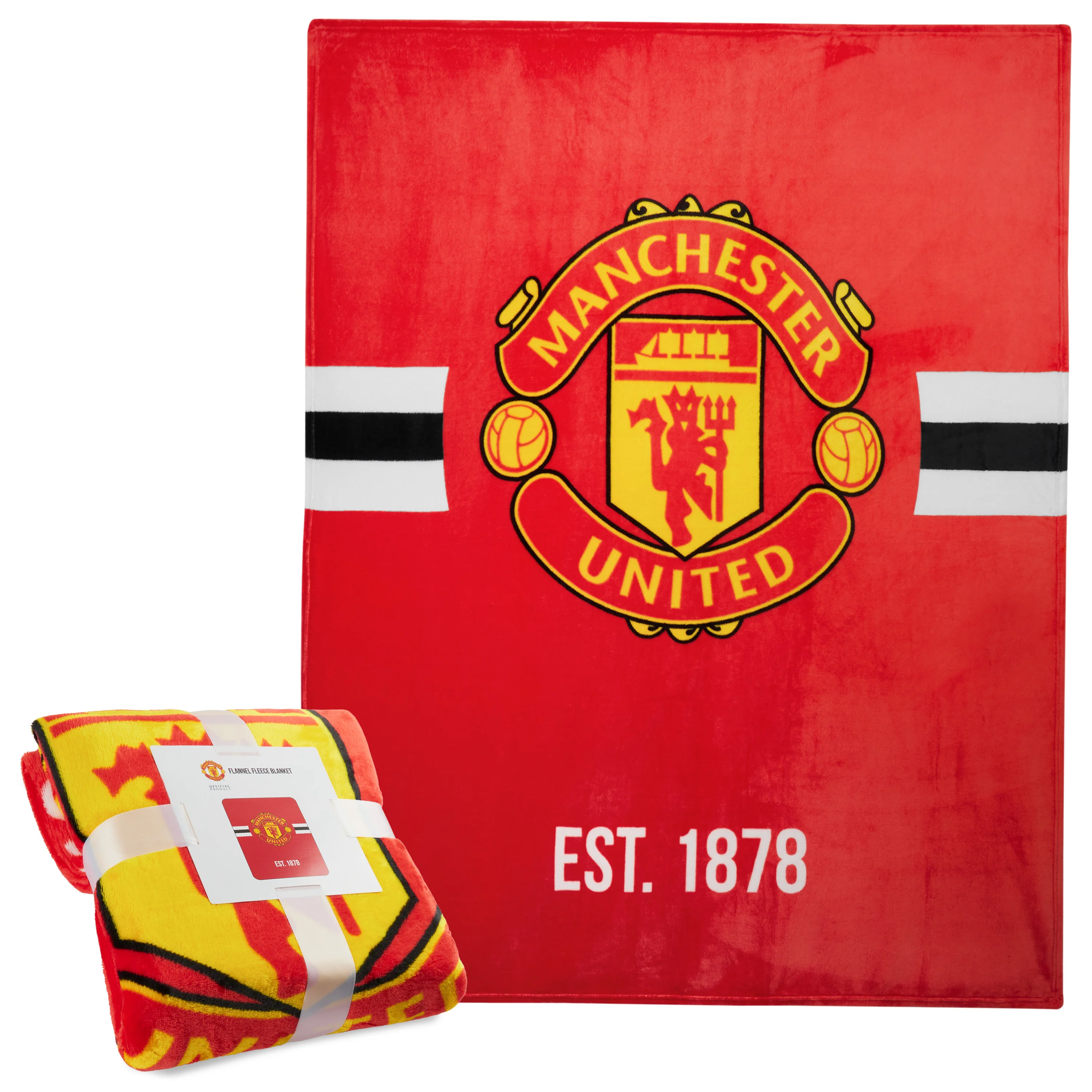 Manchester United F.C. Fleece Bed Blanket