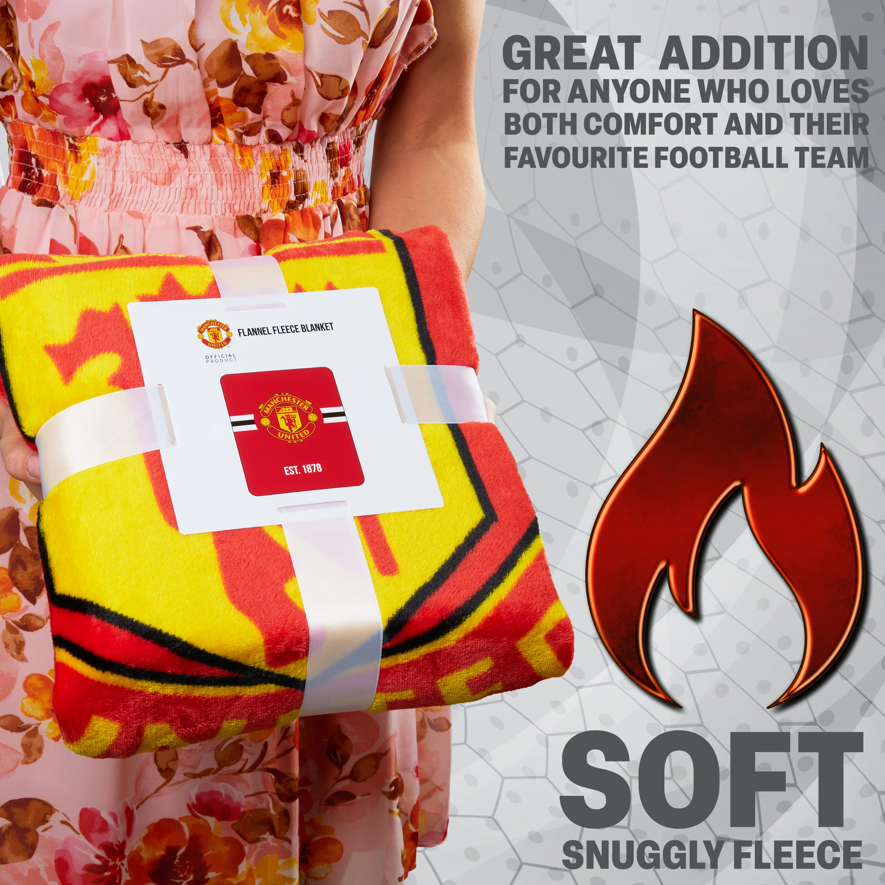 Manchester United F.C. Fleece Bed Blanket - Image 4