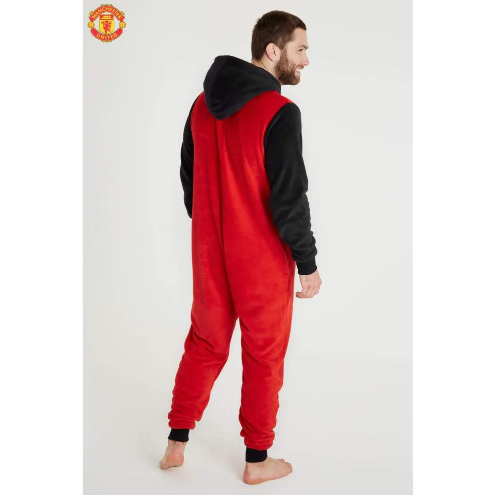 Manchester United F.C. Mens Pyjamas, Fleece Mens Onesies, Football Gifts for Men - Image 7