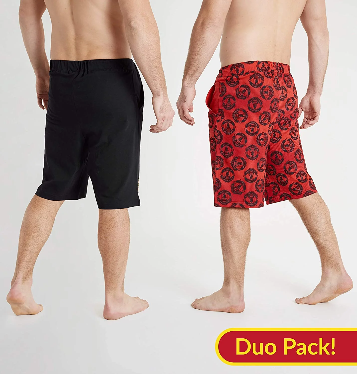 Manchester United F.C. Shorts, Black and Red with Elastic Waist for Men - Image 7
