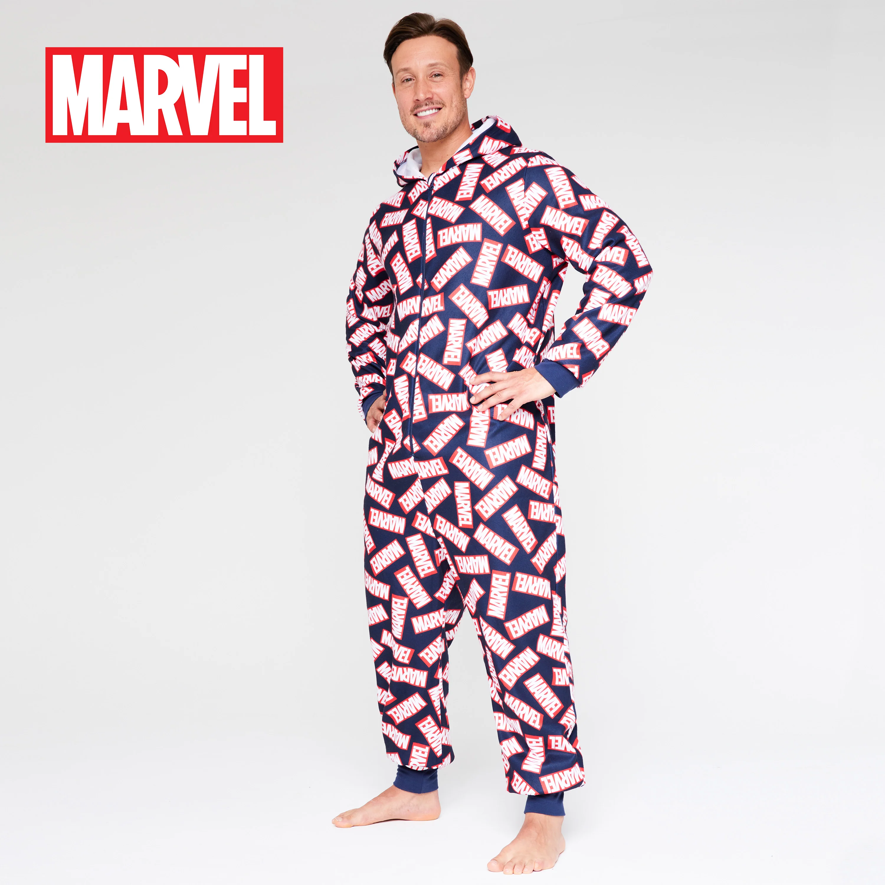 Marvel Adult Onesie for Men - MARVEL AOP Onesie for Men - Image 3