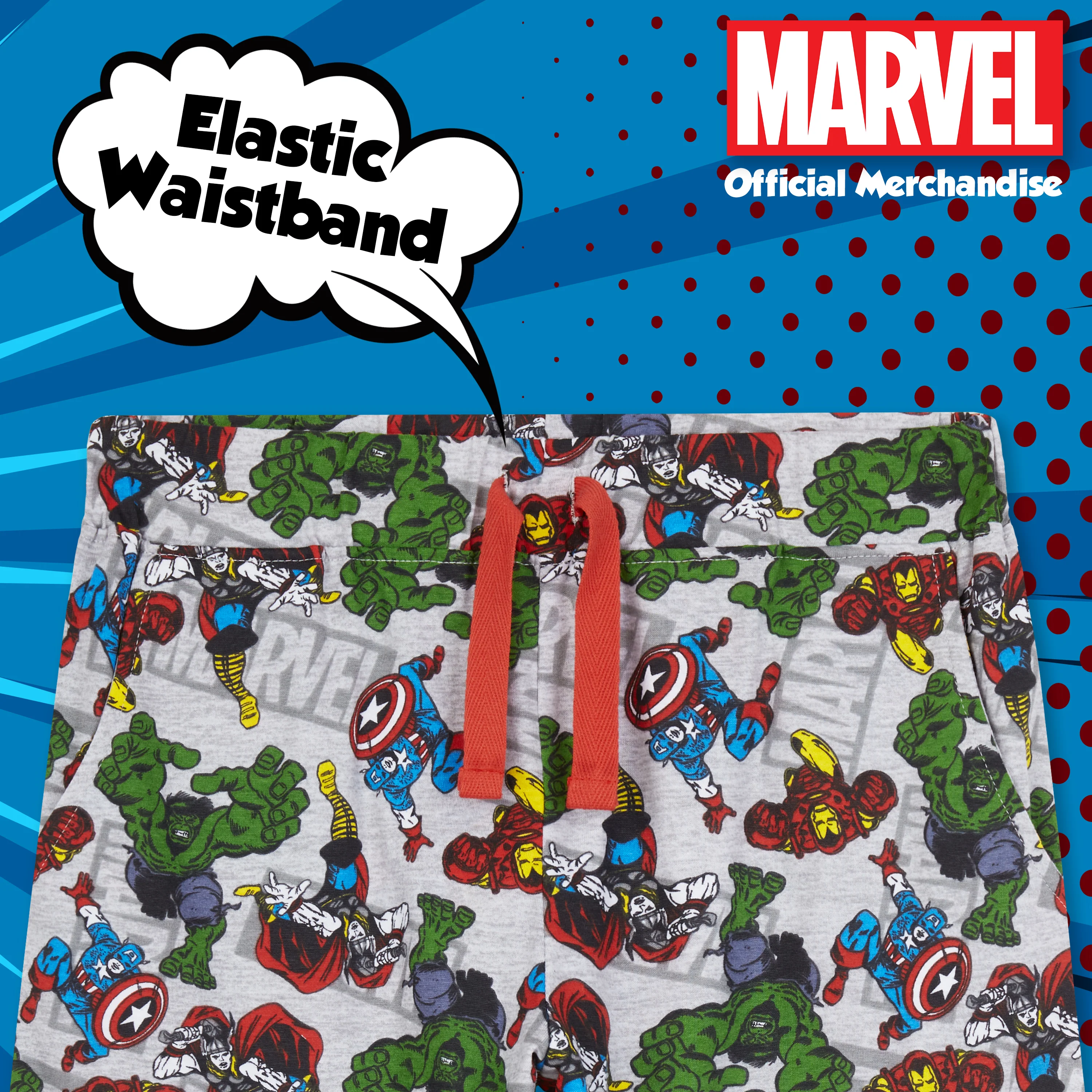 Marvel Avengers Boys Shorts, 2 Pack for Boys Teenagers - Image 5