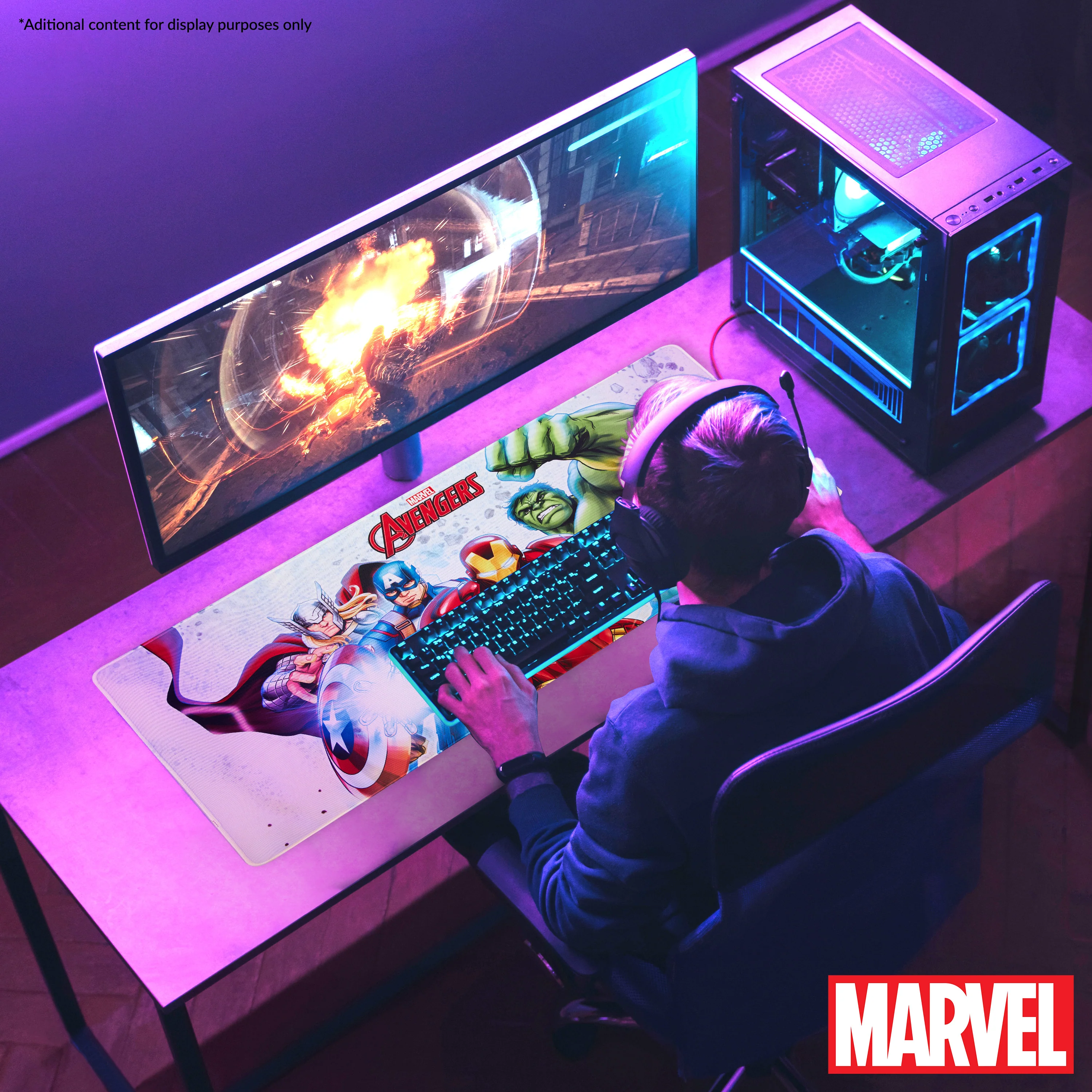 Marvel Avengers Desk Mat, Large Mouse Mat - Avengers - Image 2
