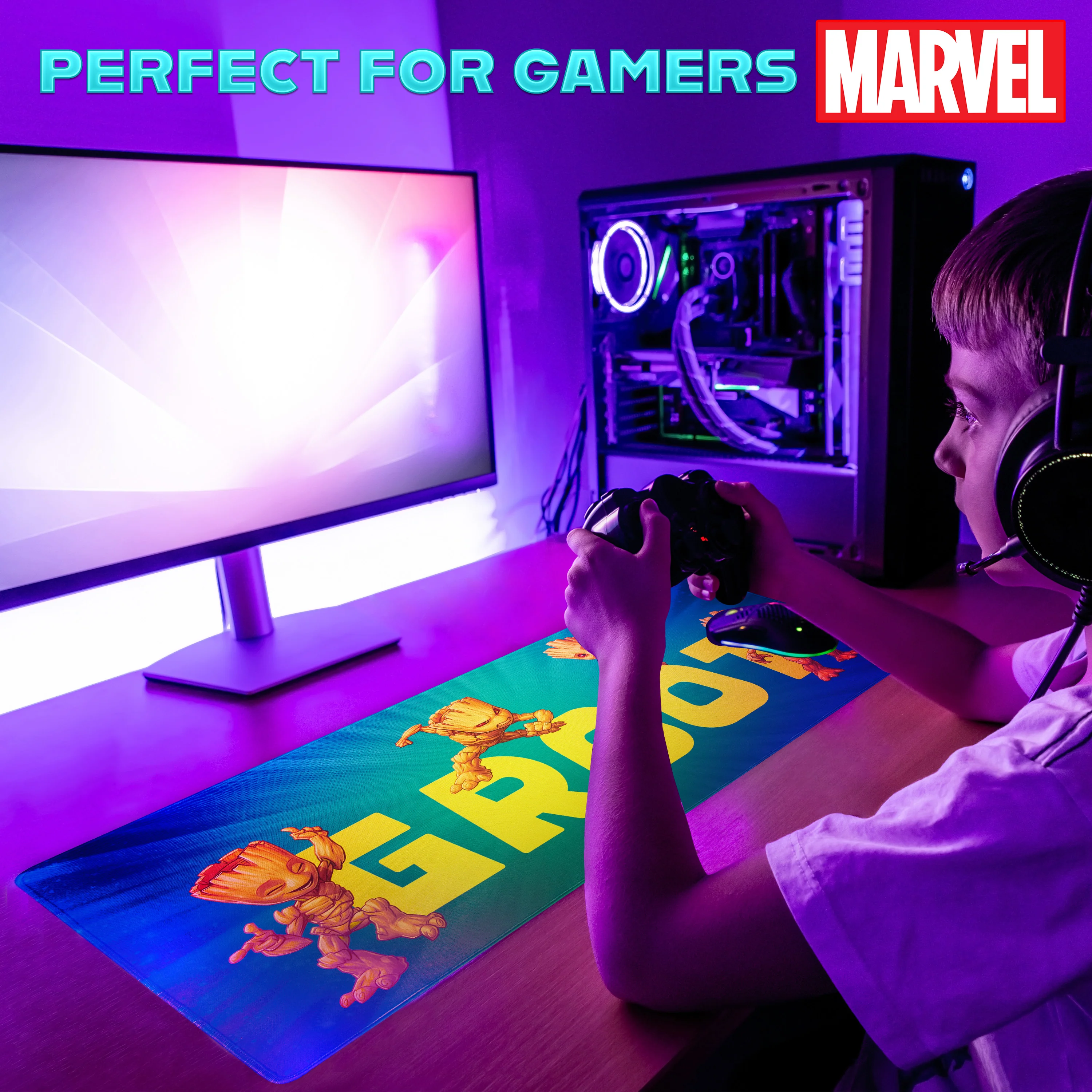 Marvel Avengers Desk Mat, Large Mouse Mat - Green Groot - Image 6