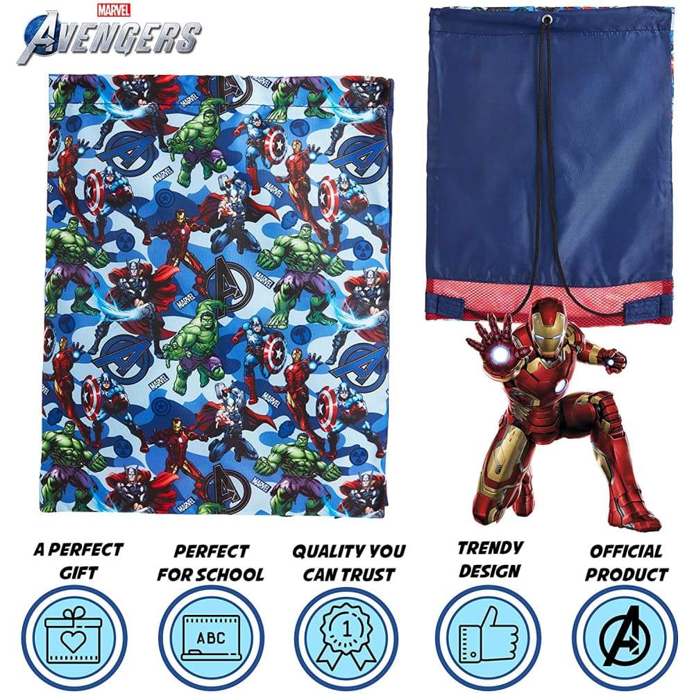 Marvel Avengers Drawstring Bags,Captain America Iron Man Hulk Thor, Gifts for Boys Teens - Image 6