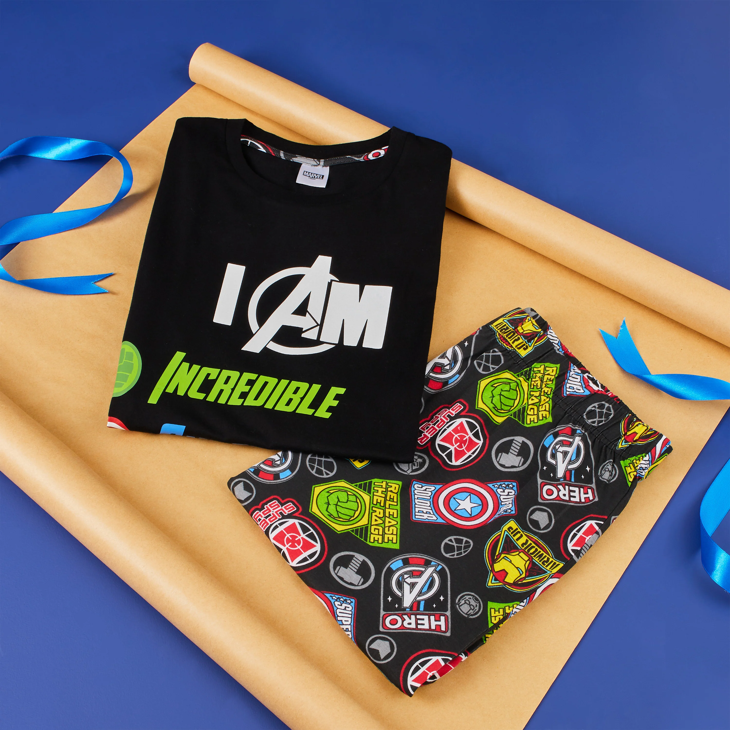 Marvel Avengers Mens Pyjamas Set - Short Sleeve PJs for Men and Teenagers - Image 2