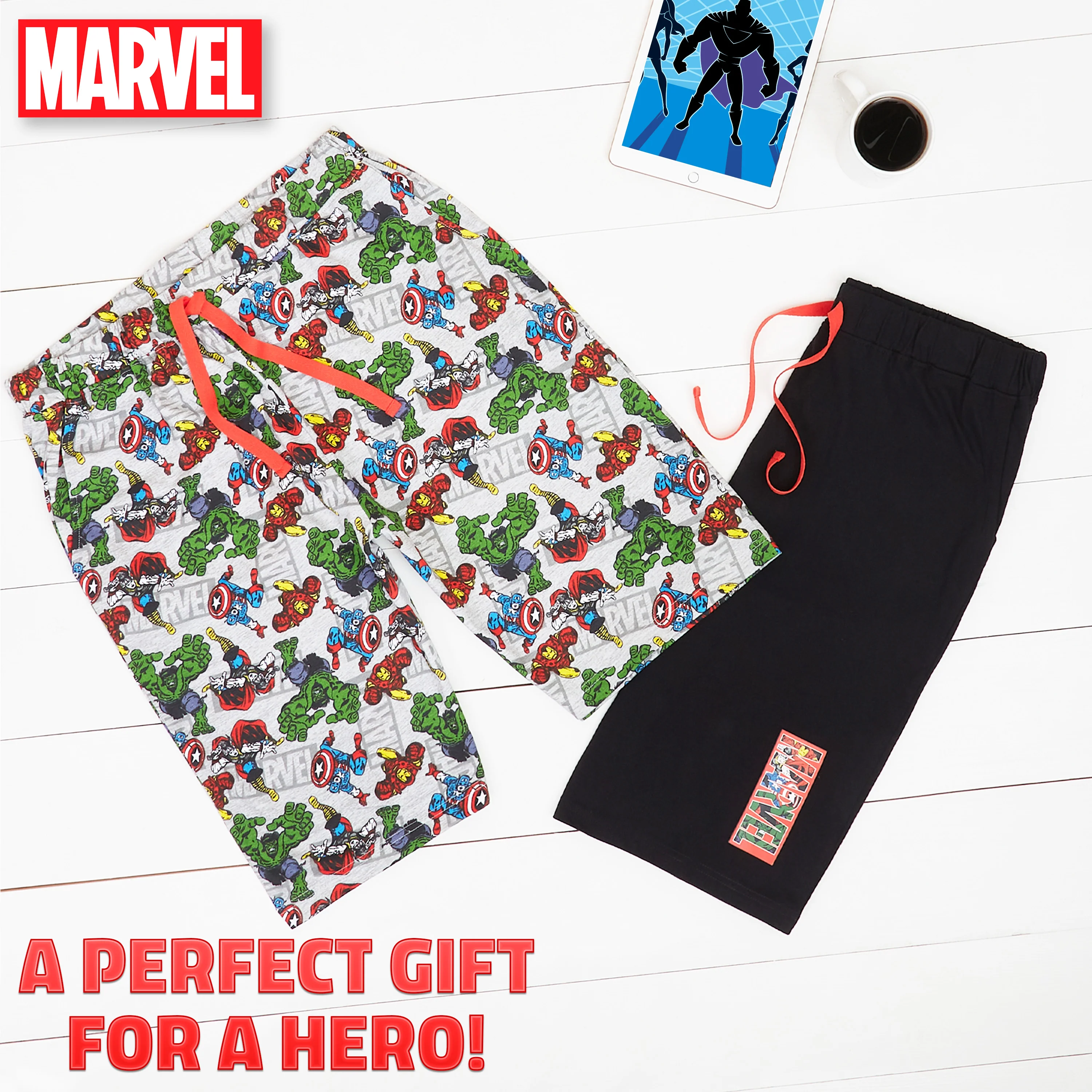Marvel Avengers Mens Shorts, 2 Pack Marvel Gifts For Men - Image 2