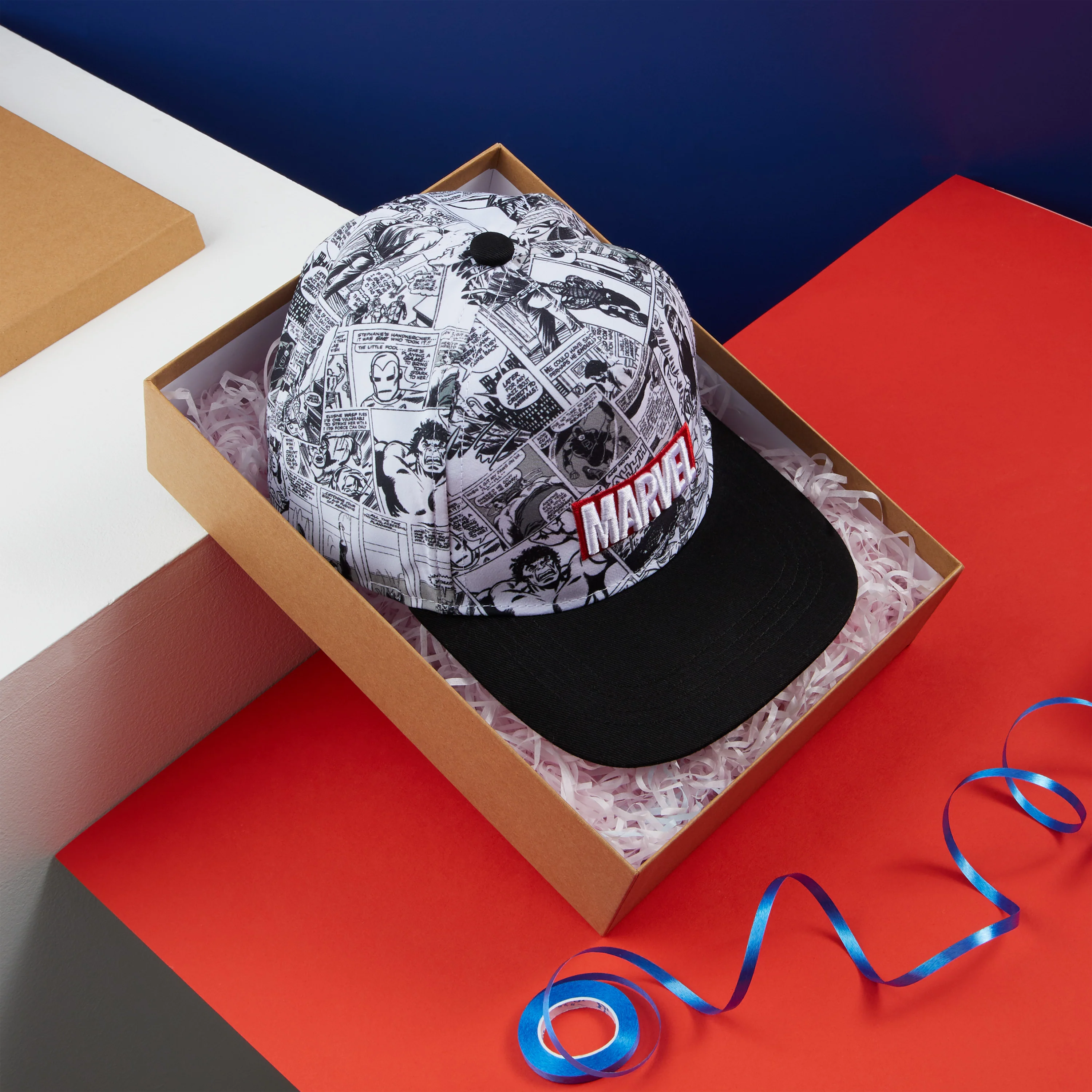 Marvel Baseball Cap for Boys and Teenagers - Black/White - Image 2