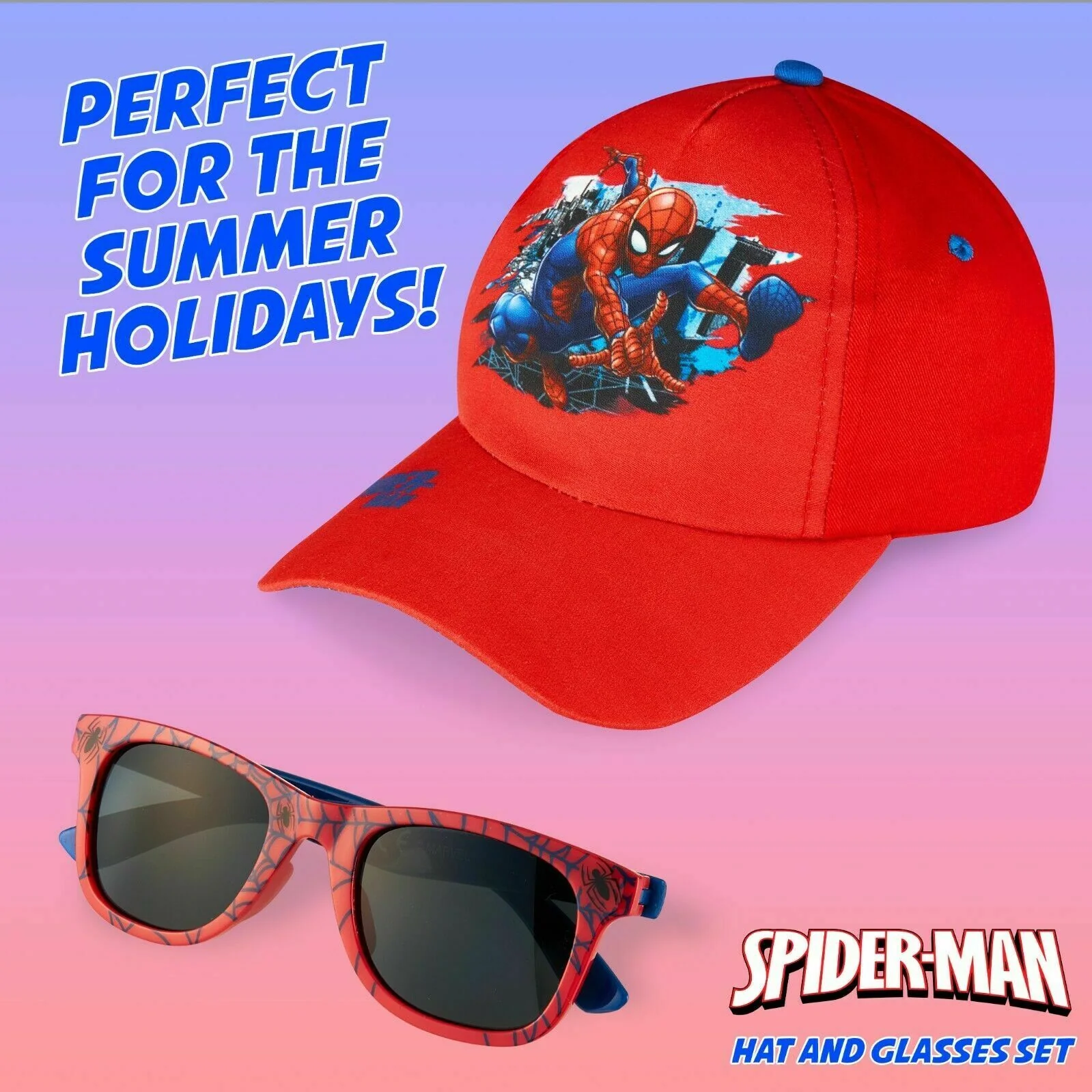 MARVEL Baseball Cap, Spiderman Sunglasses & Boys Caps, Kids Sunglasses & Sun Hat - Image 3