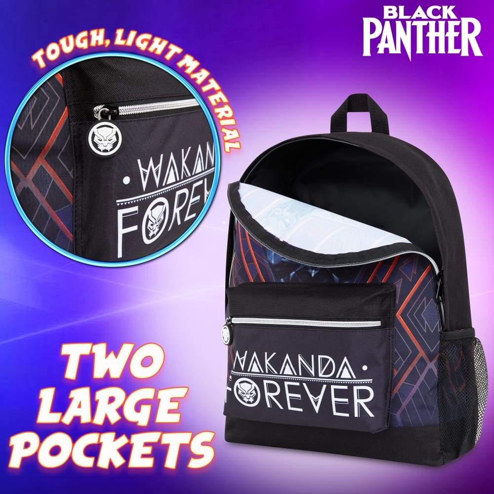 Marvel Black Panther Kids Backpack, Boys Rucksack For School, Travel, Sports - Image 5
