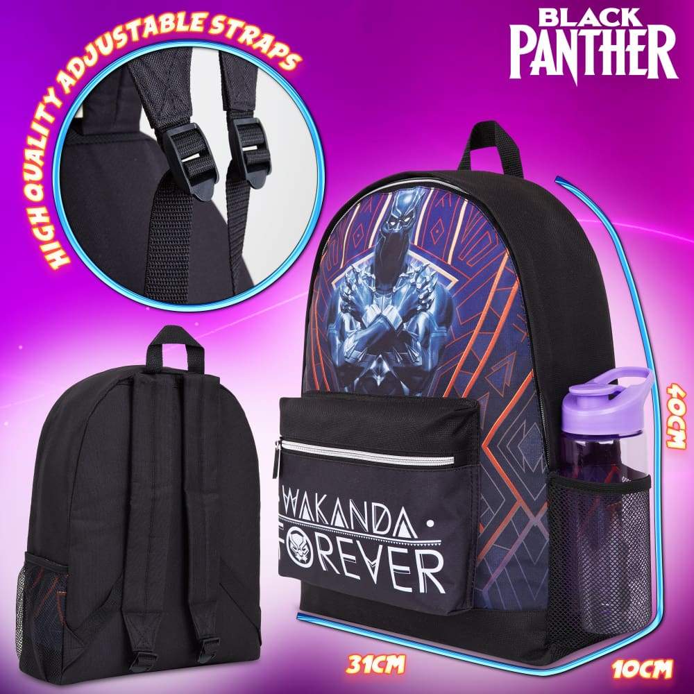 Marvel Black Panther Kids Backpack, Boys Rucksack For School, Travel, Sports - Image 6