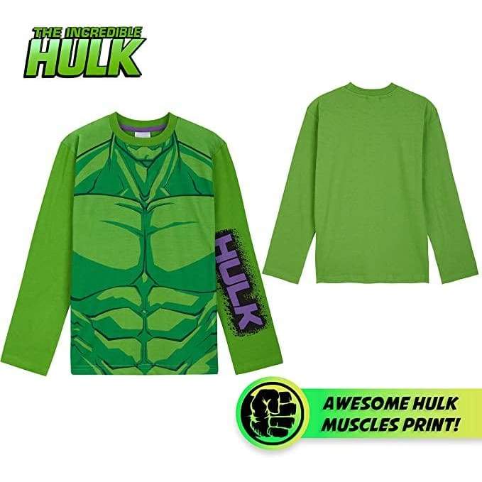 Marvel Boys Pyjamas, Incredible Hulk Pyjamas, Kids Pjs Set, Cotton Kids Clothes - Image 3